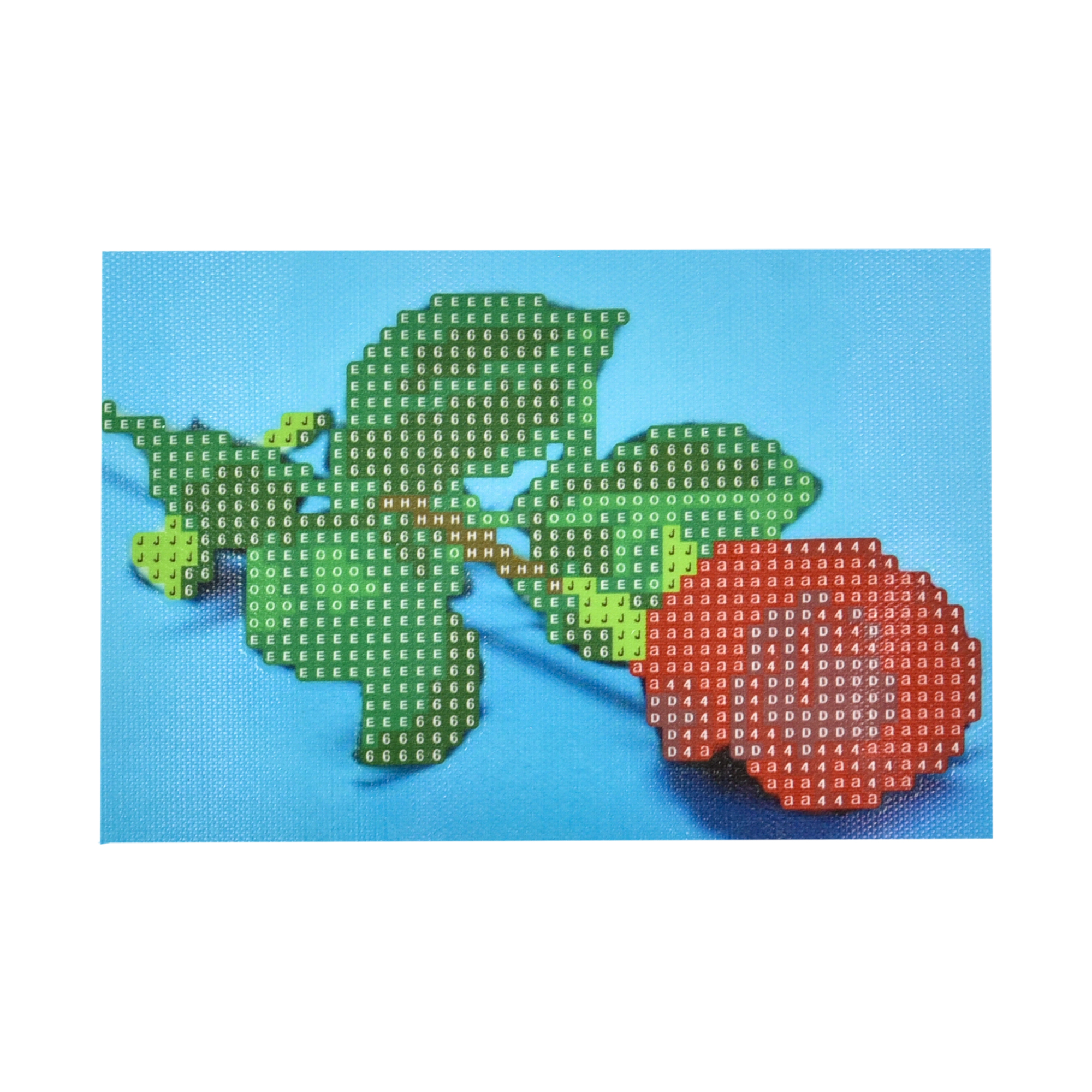 Алмазна мозаїка ПРЕМІУМ Троянда у блакитній ніжності без підрамника