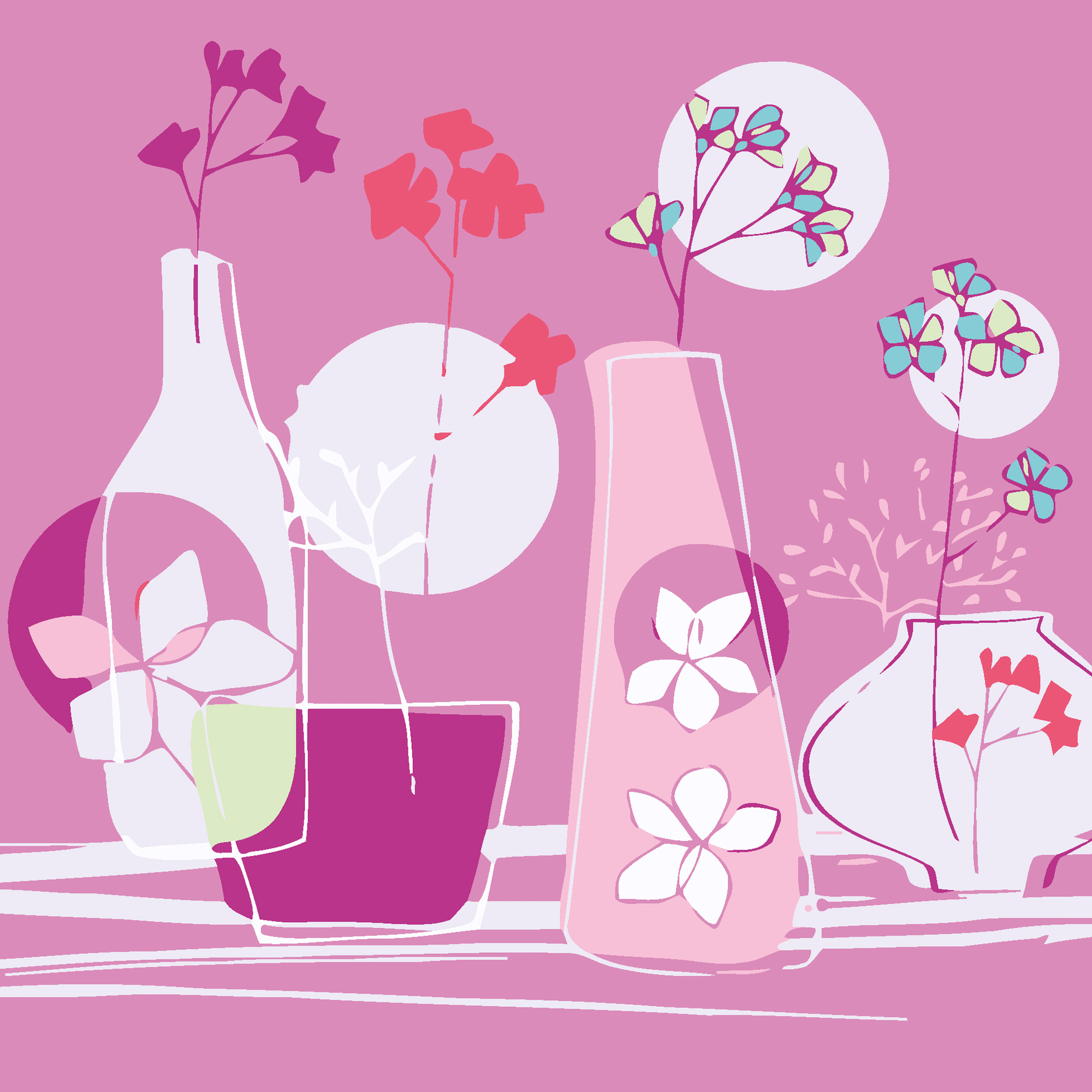 Картина за номерами Квіткова колекція