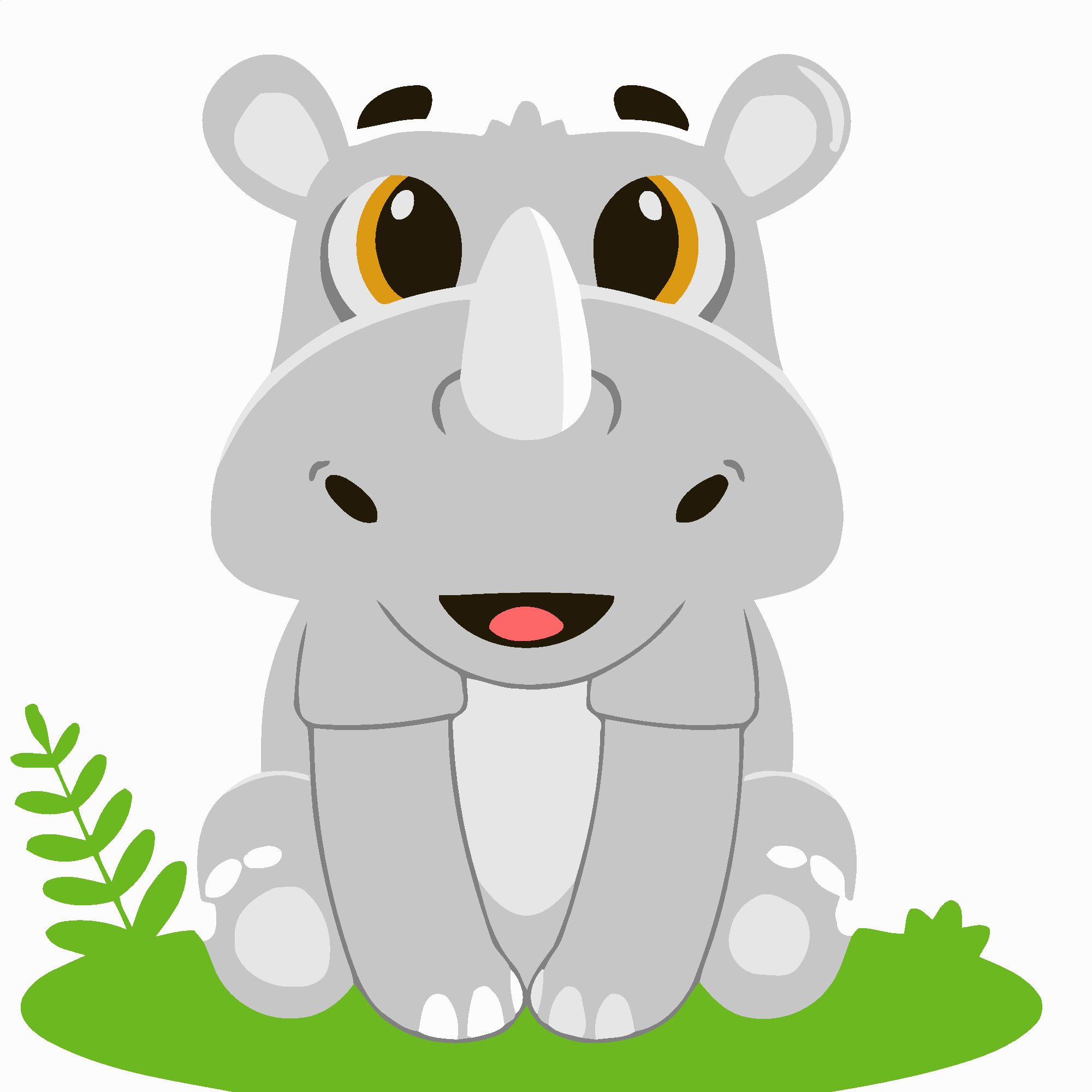 Картина за номерами Носоріг