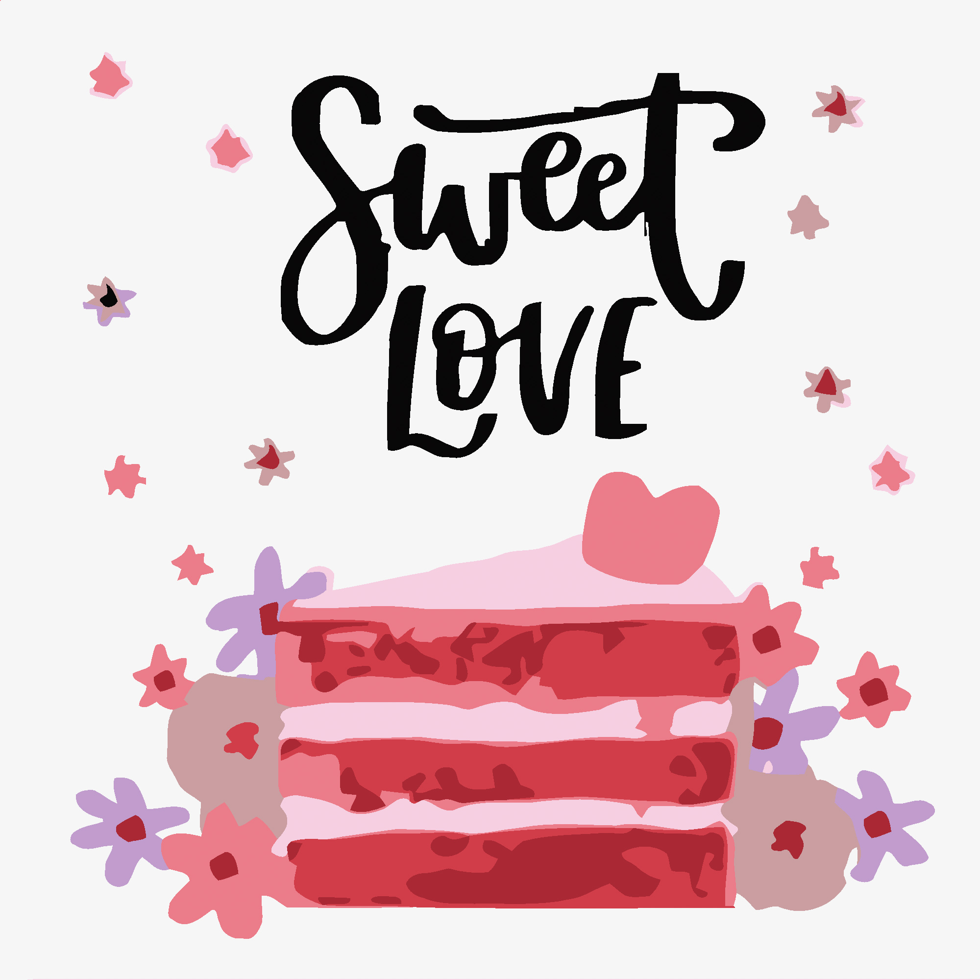 Картина за номерами Кохання у кожному шматочку