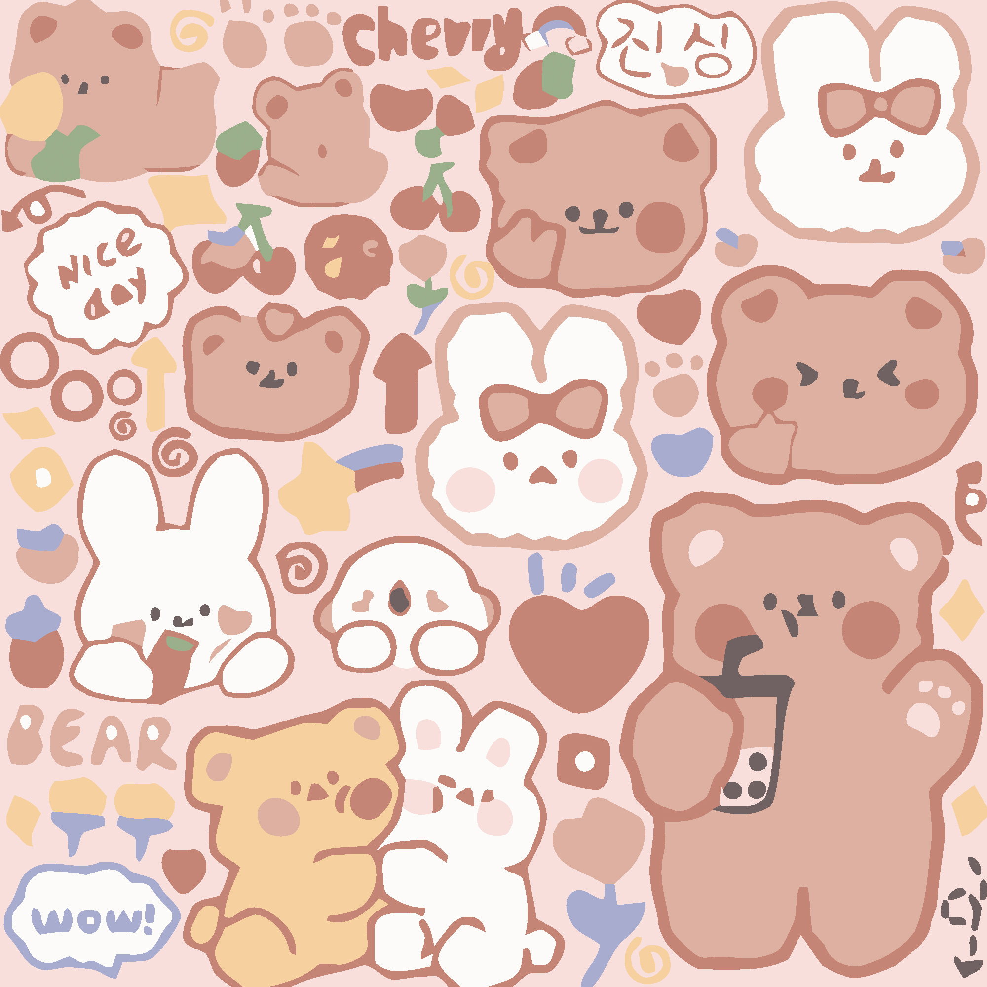 Картина за номерами Милість ведмедиків