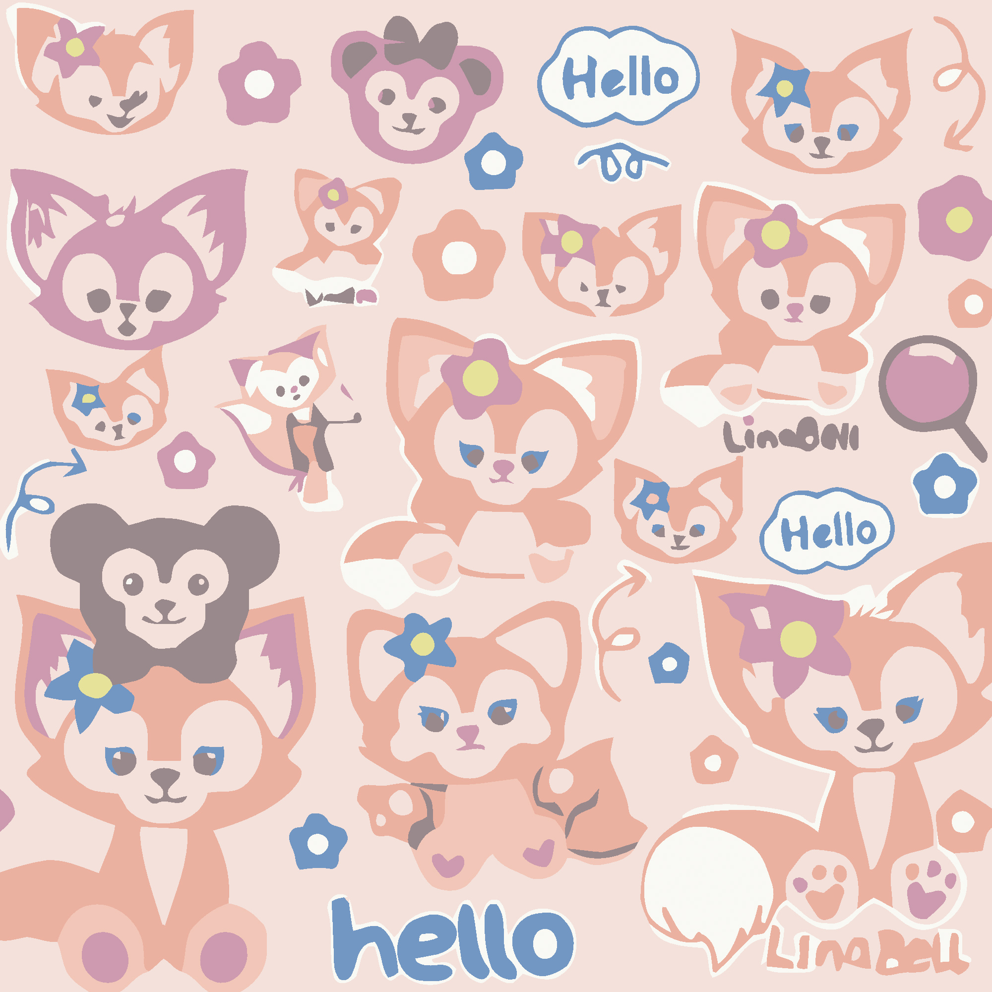 Картина за номерами Лисенята