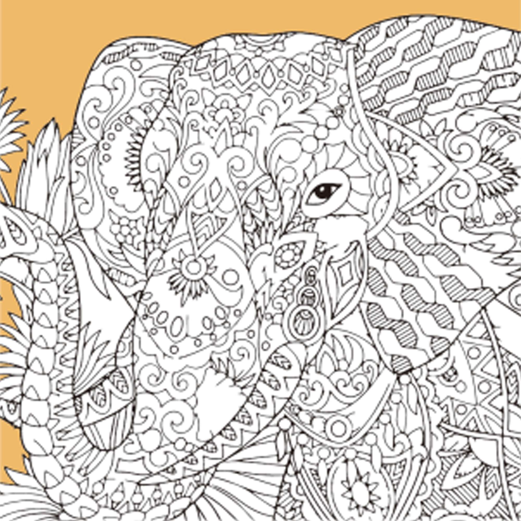 Набір для розпису-антистрес Величний слон