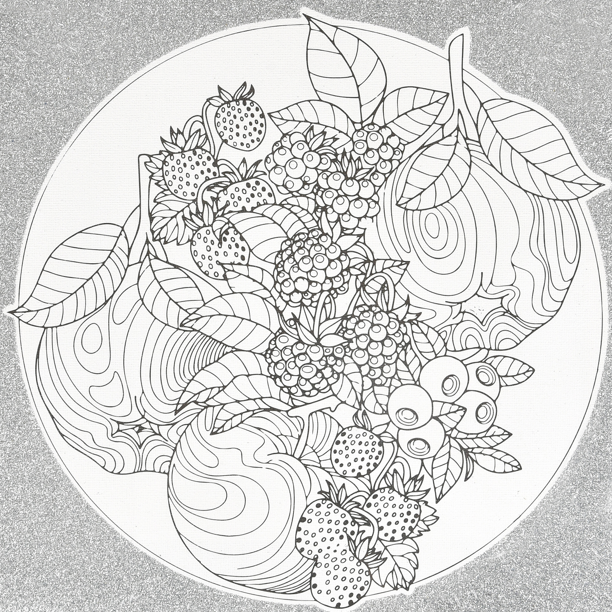 Набір для розпису-антистрес Ягідна гармонія