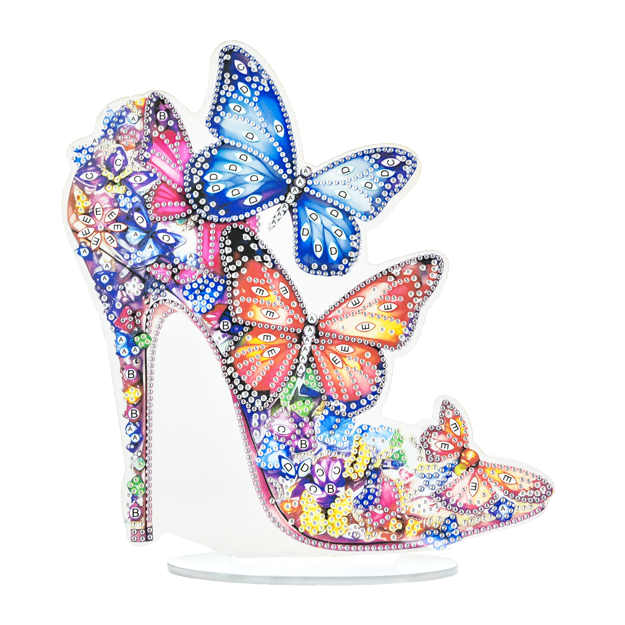 Алмазная мозаика ПРЕМИУМ Хрустальный башмачок на подставке