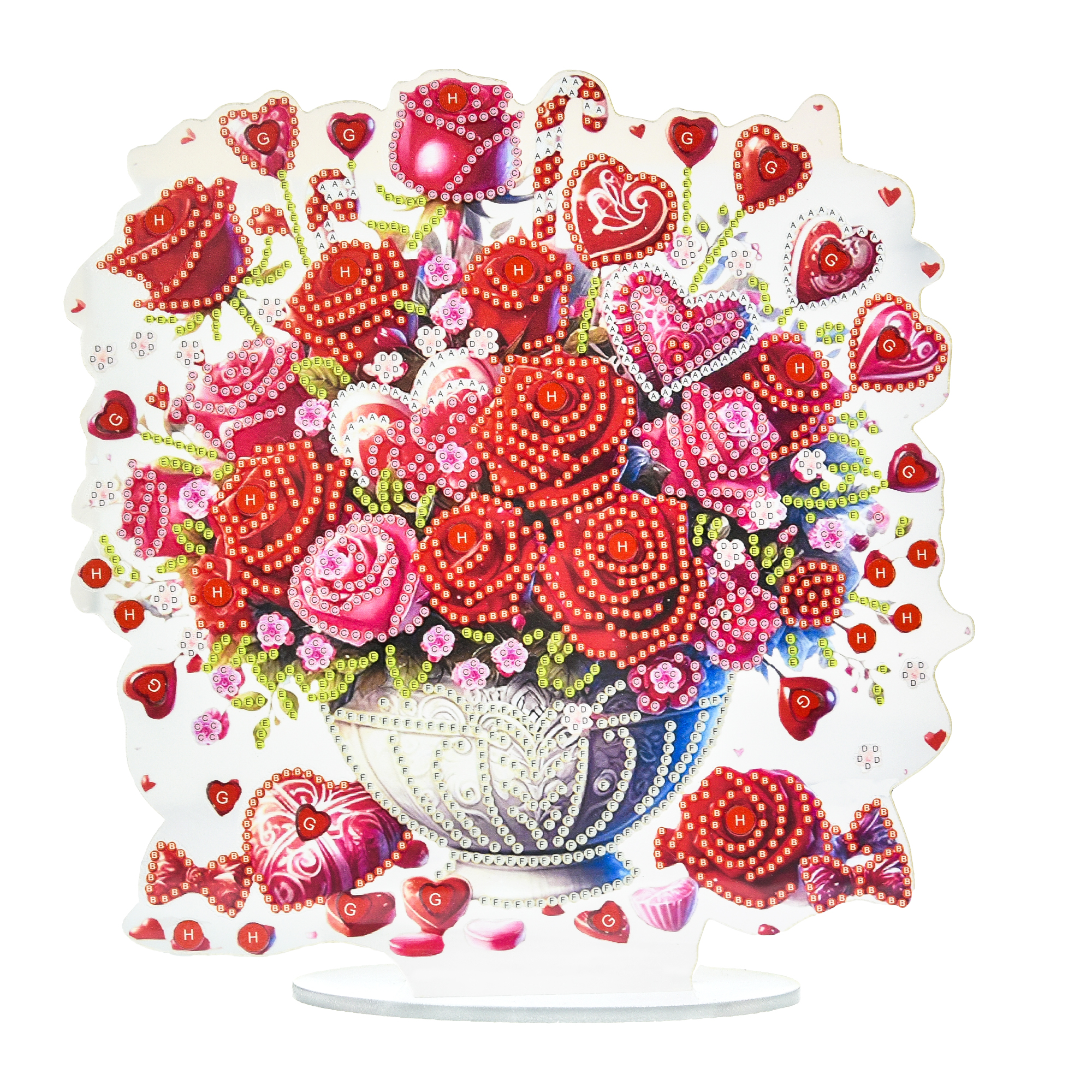 The charm of roses on a stand size