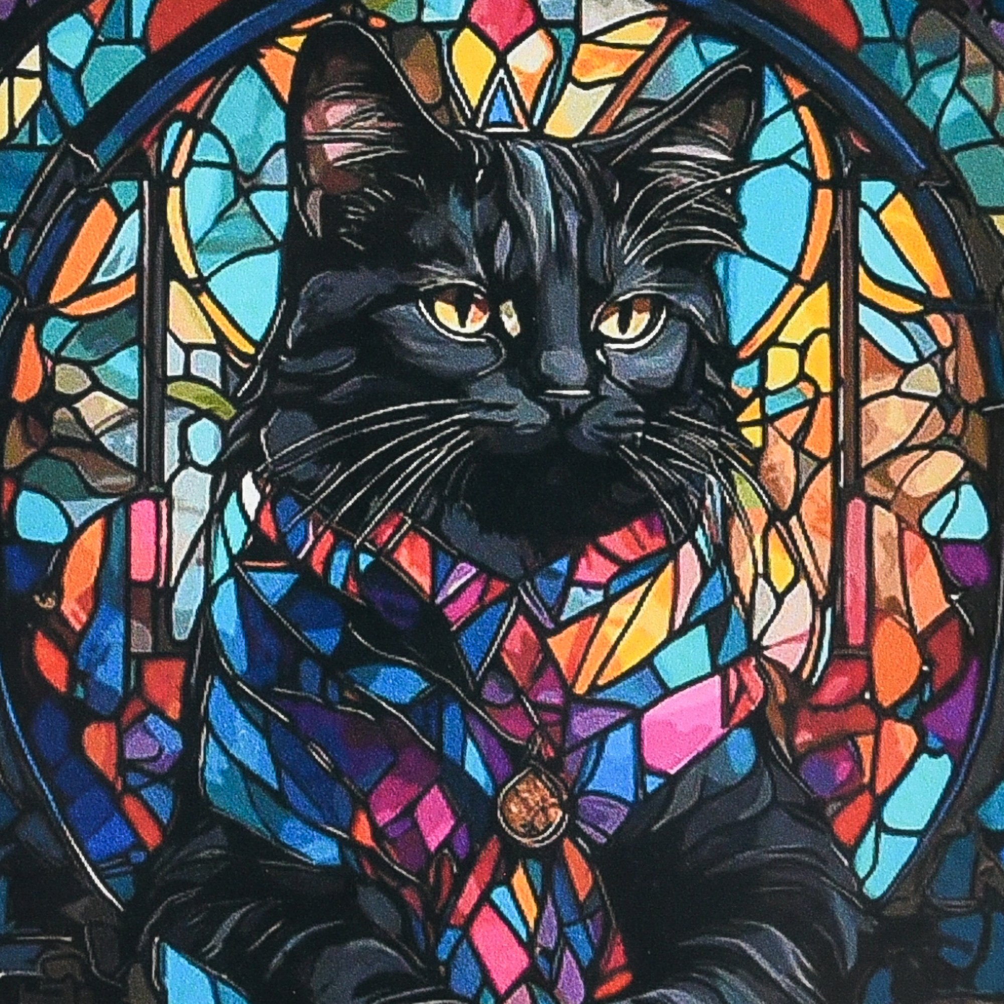Diamantmosaik PREMIUM Black Cat Magic
