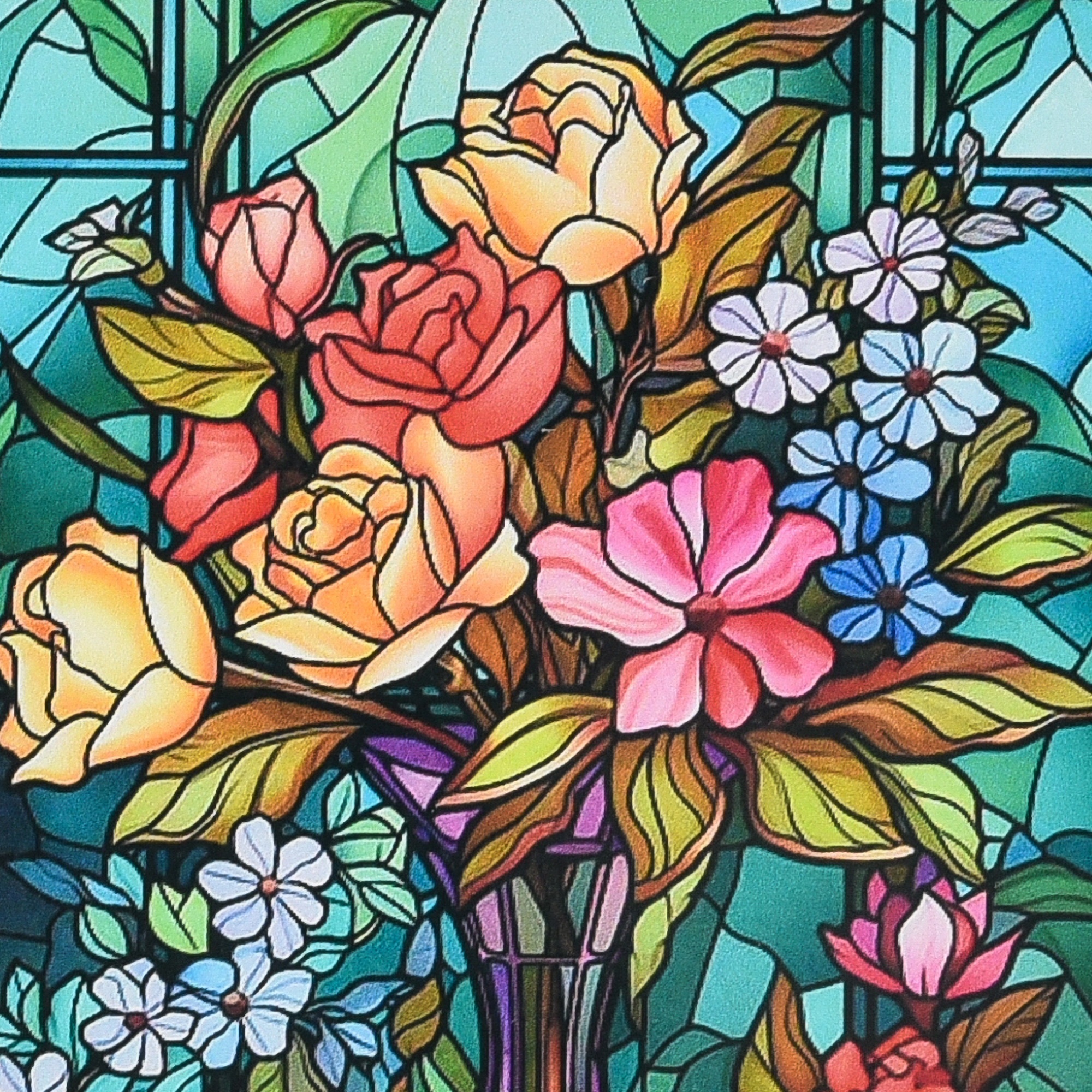 Алмазна мозаїка ПРЕМІУМ Барви вітражу