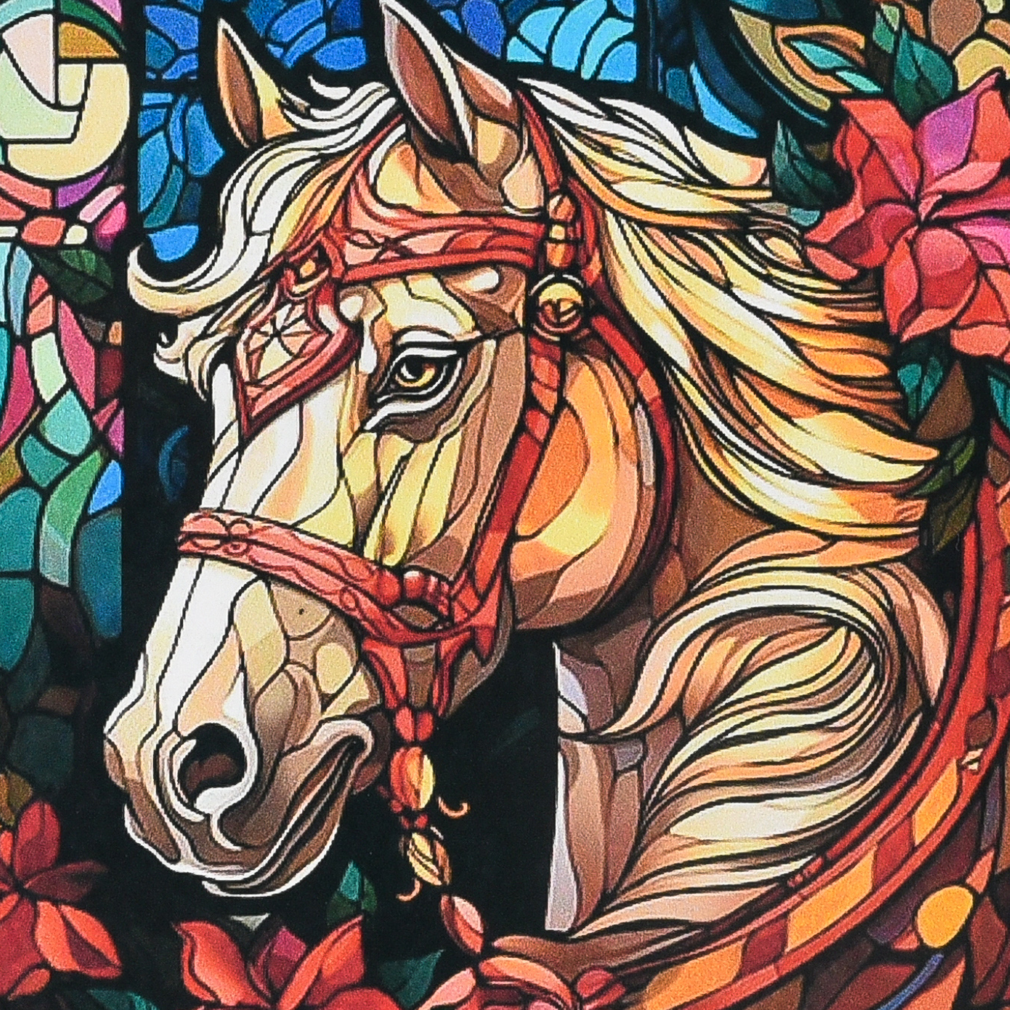 Алмазна мозаїка ПРЕМІУМ Білий вершник