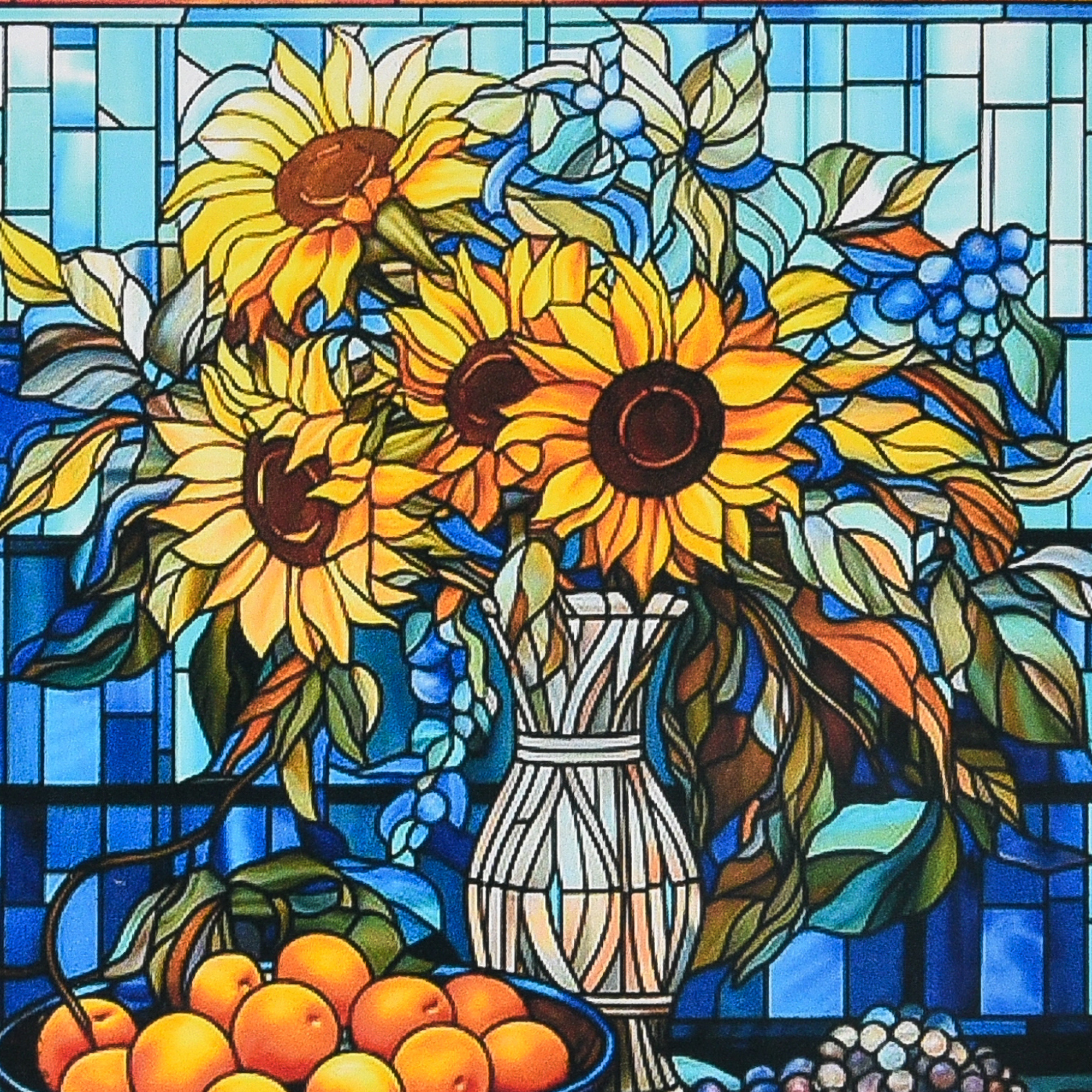 Алмазна мозаїка ПРЕМІУМ Сонце у вазі