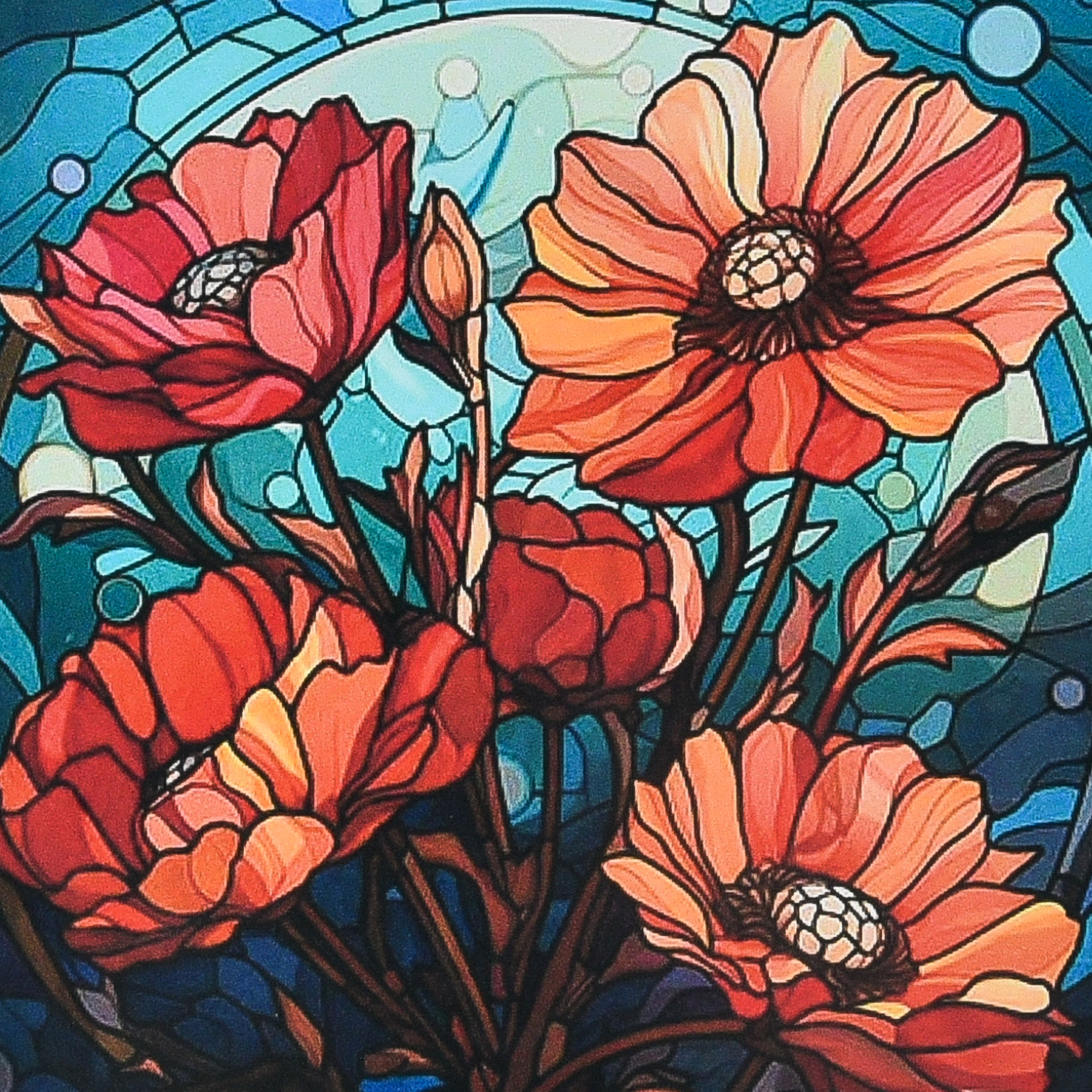 Алмазна мозаїка ПРЕМІУМ Червоні маки