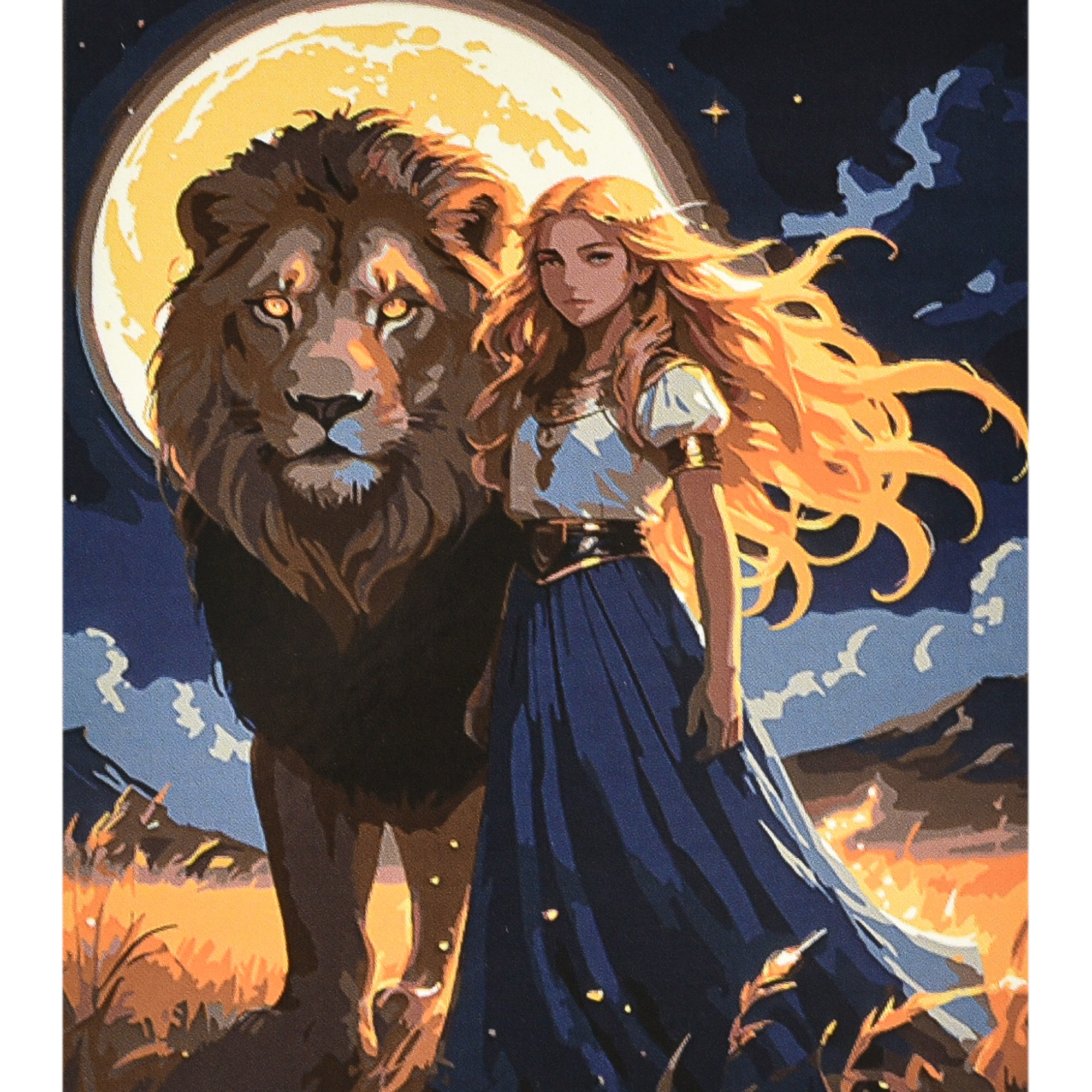 Картина за номерами ПРЕМІУМ Сила та ніжність з лаком та рівнем