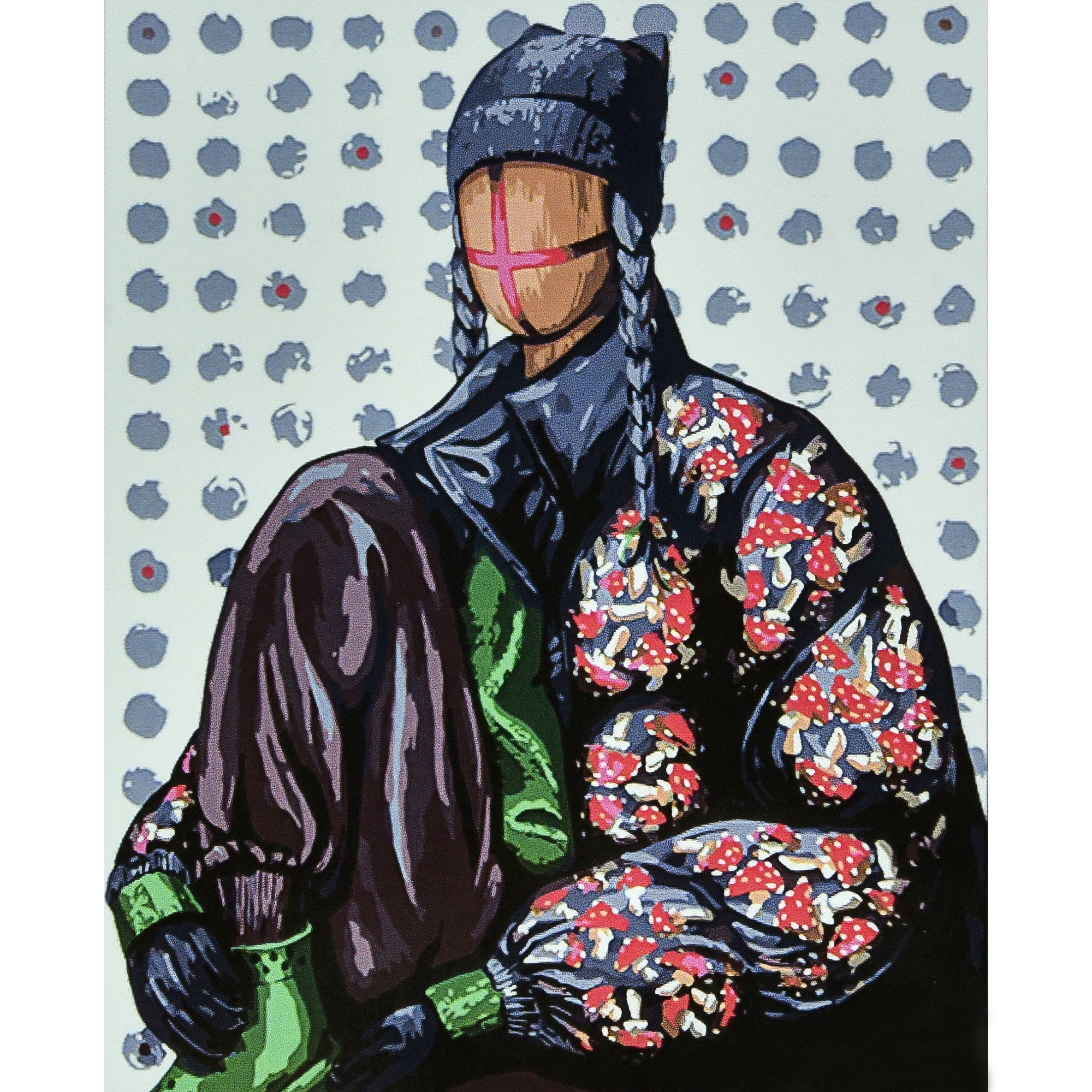 Картина за номерами ПРЕМІУМ Надійна на чорному фоні з лаком