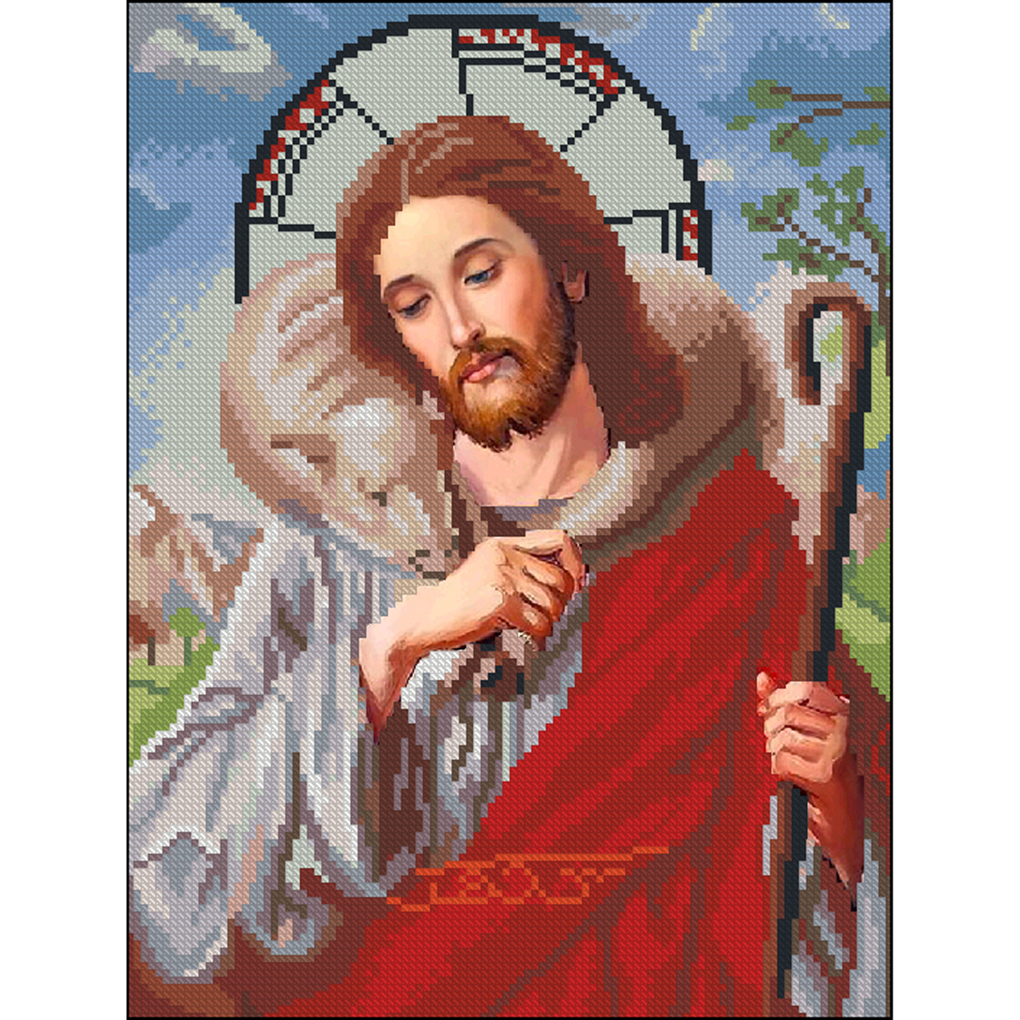 Алмазна мозаїка ПРЕМІУМ Воскресіння без підрамника