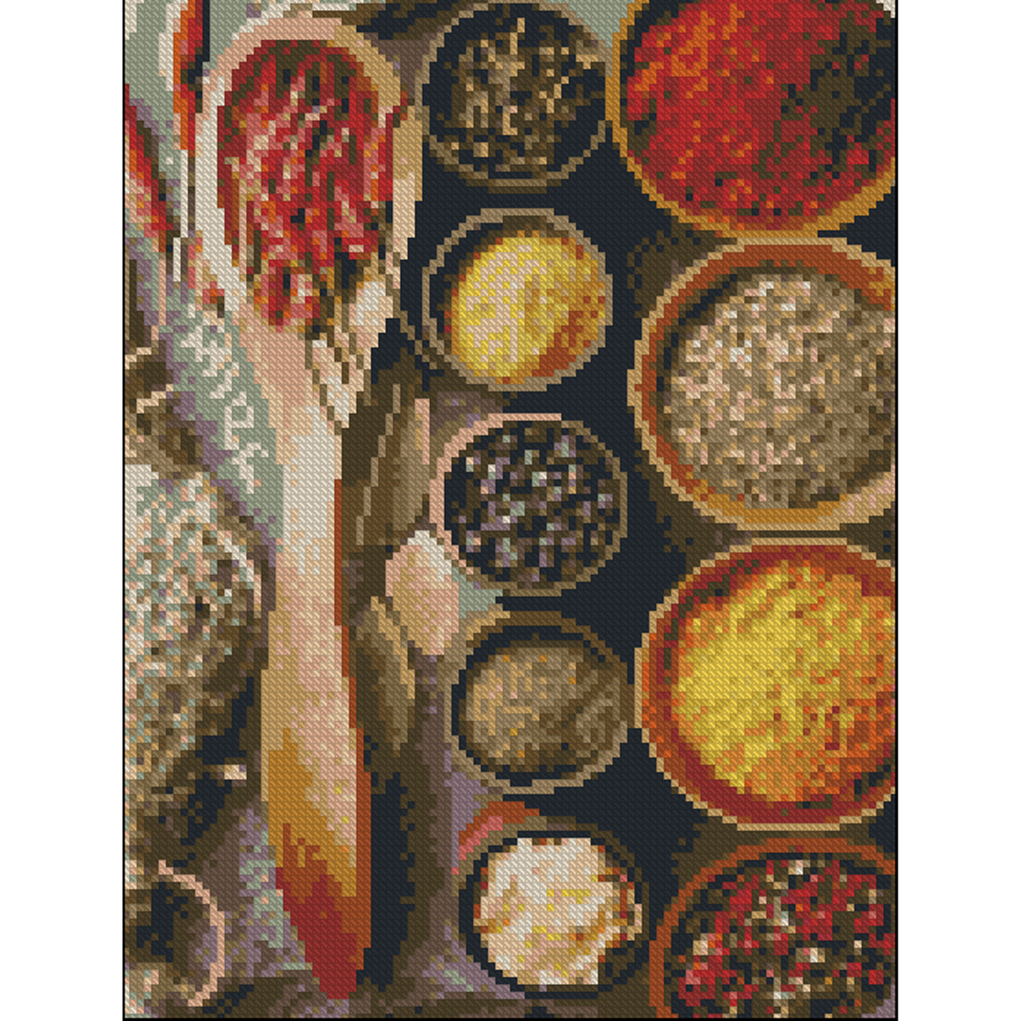 Алмазна мозаїка ПРЕМІУМ Прянощі без підрамника