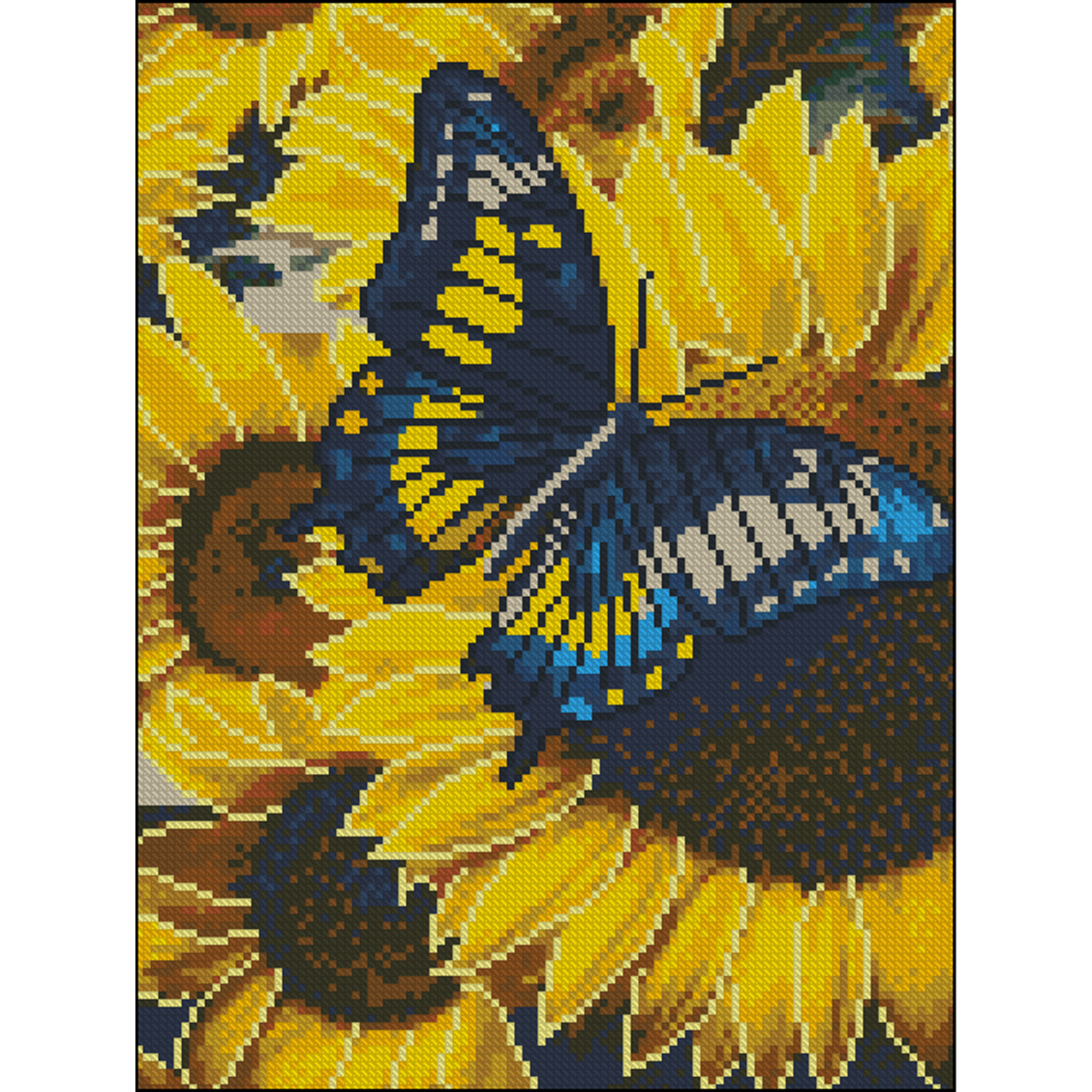 Butterfly without a frame, size