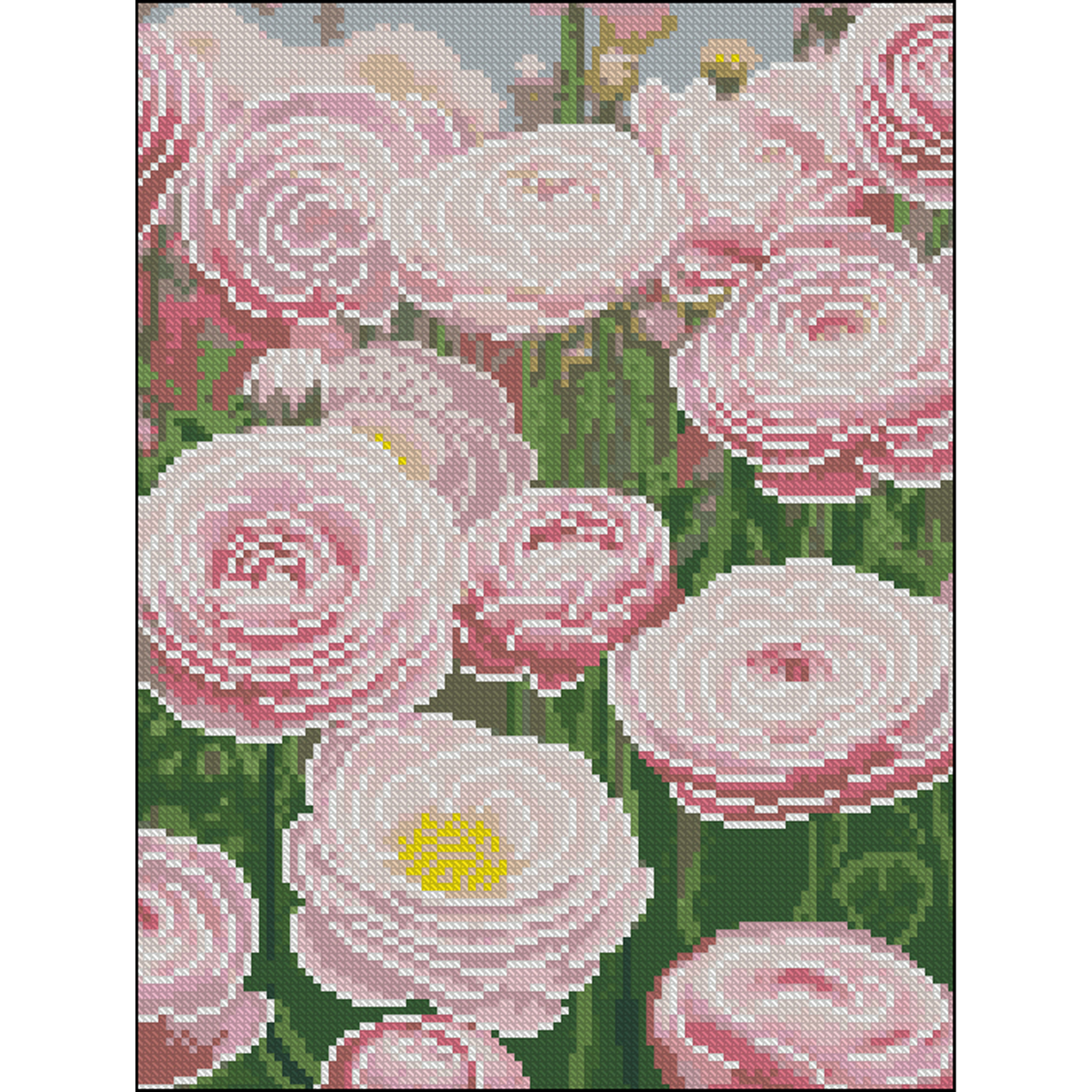 Алмазна мозаїка ПРЕМІУМ Весняне поле без підрамника