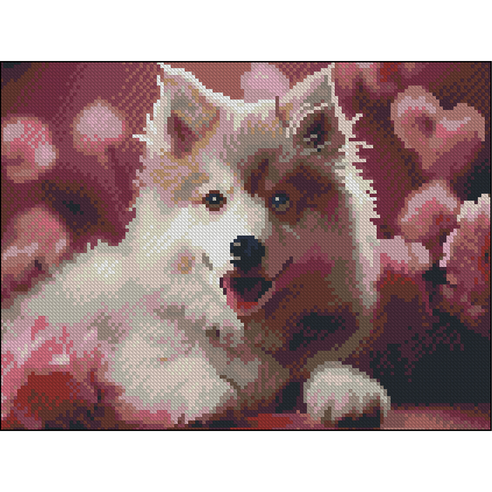 Алмазна мозаїка ПРЕМІУМ Песик без підрамника