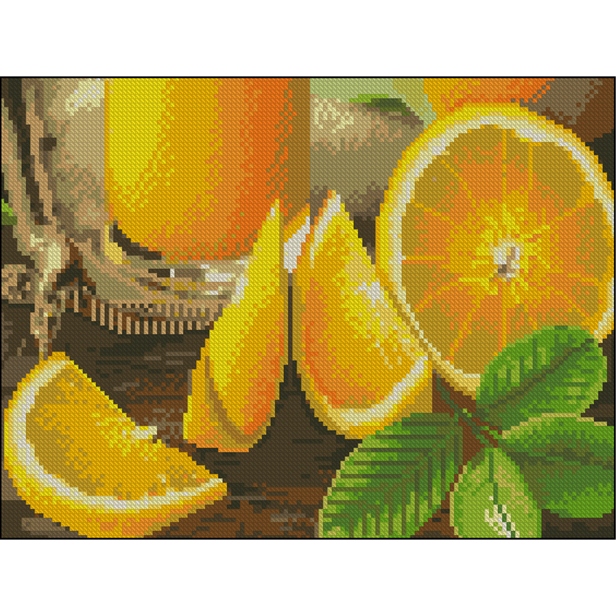 Алмазна мозаїка ПРЕМІУМ Свіжість без підрамника