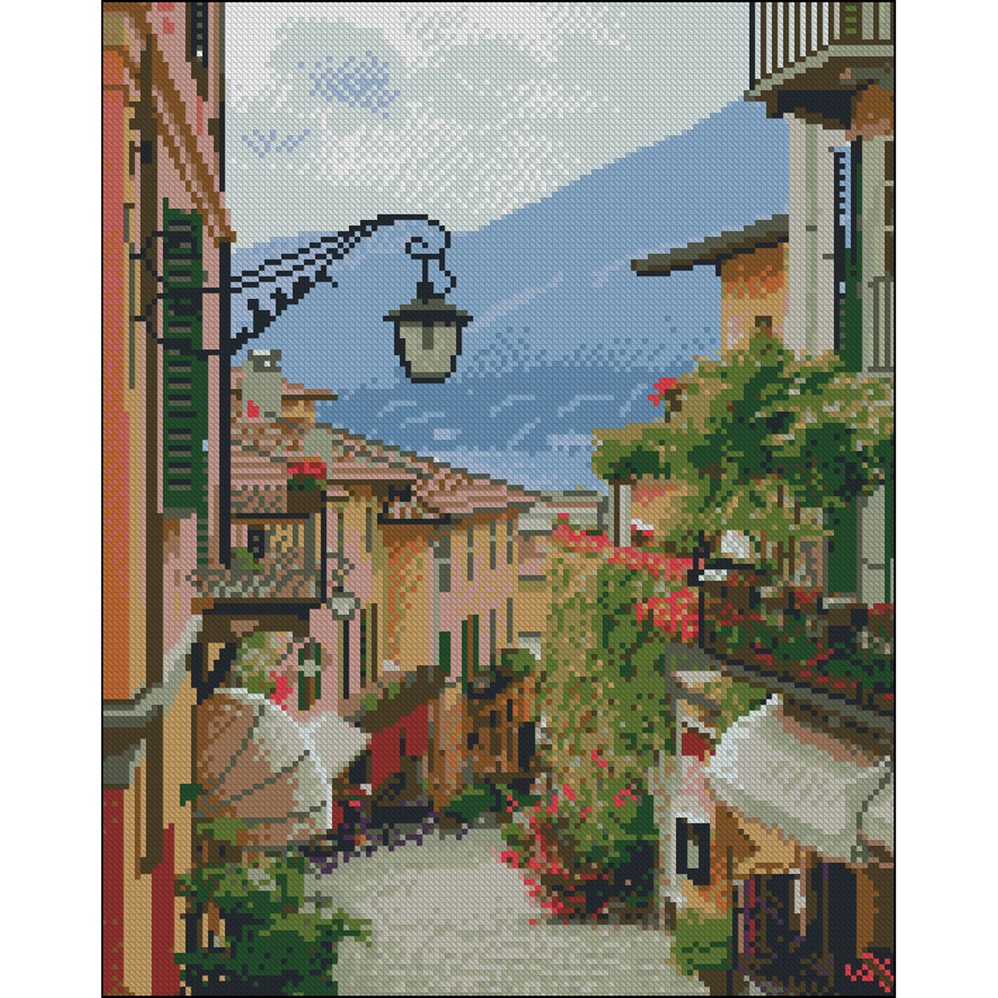 Алмазна мозаїка ПРЕМІУМ Краєвид без підрамника