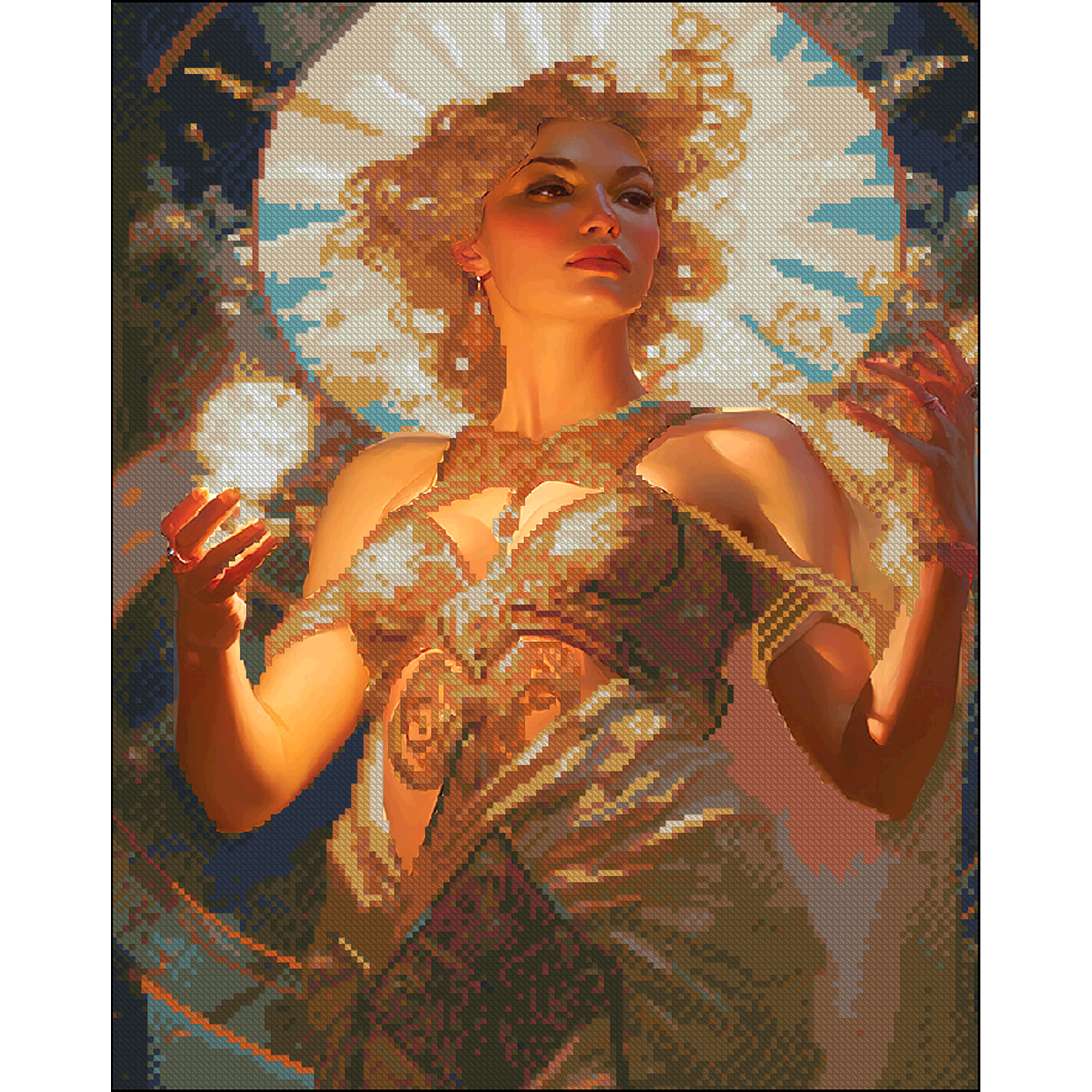 Алмазна мозаїка ПРЕМІУМ Богиня без підрамника