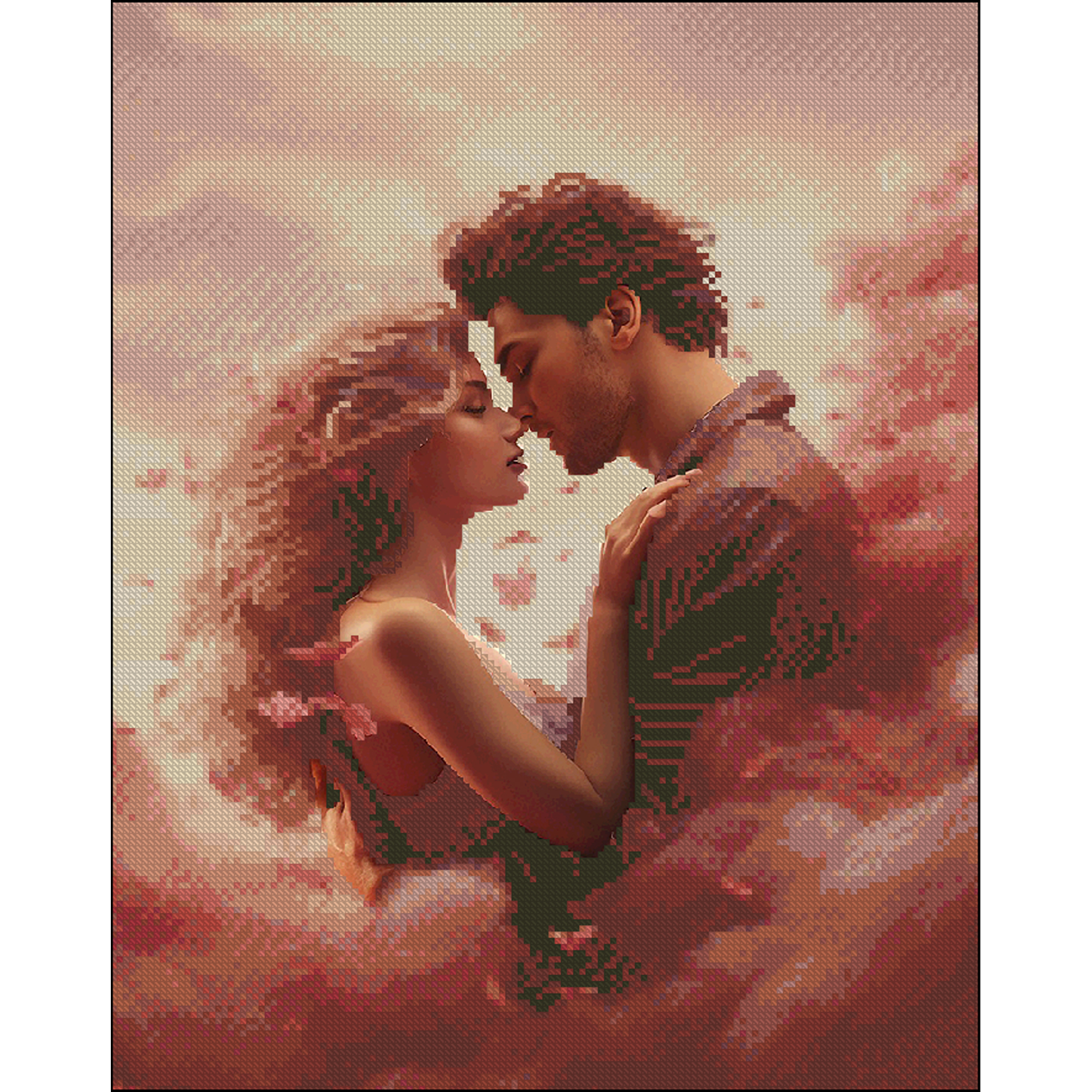 Алмазна мозаїка ПРЕМІУМ Буря емоцій без підрамника