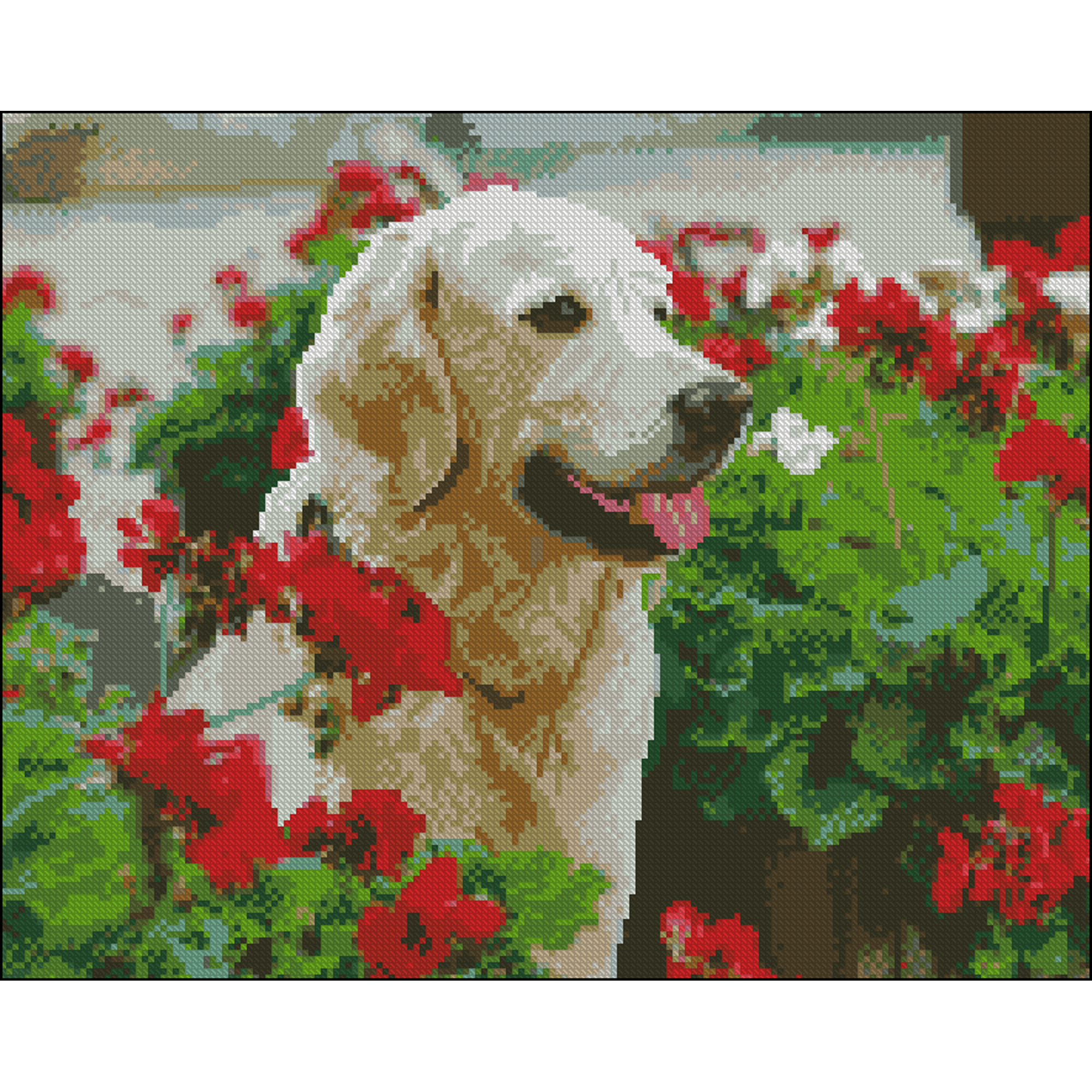 Алмазна мозаїка ПРЕМІУМ Вірний друг без підрамника