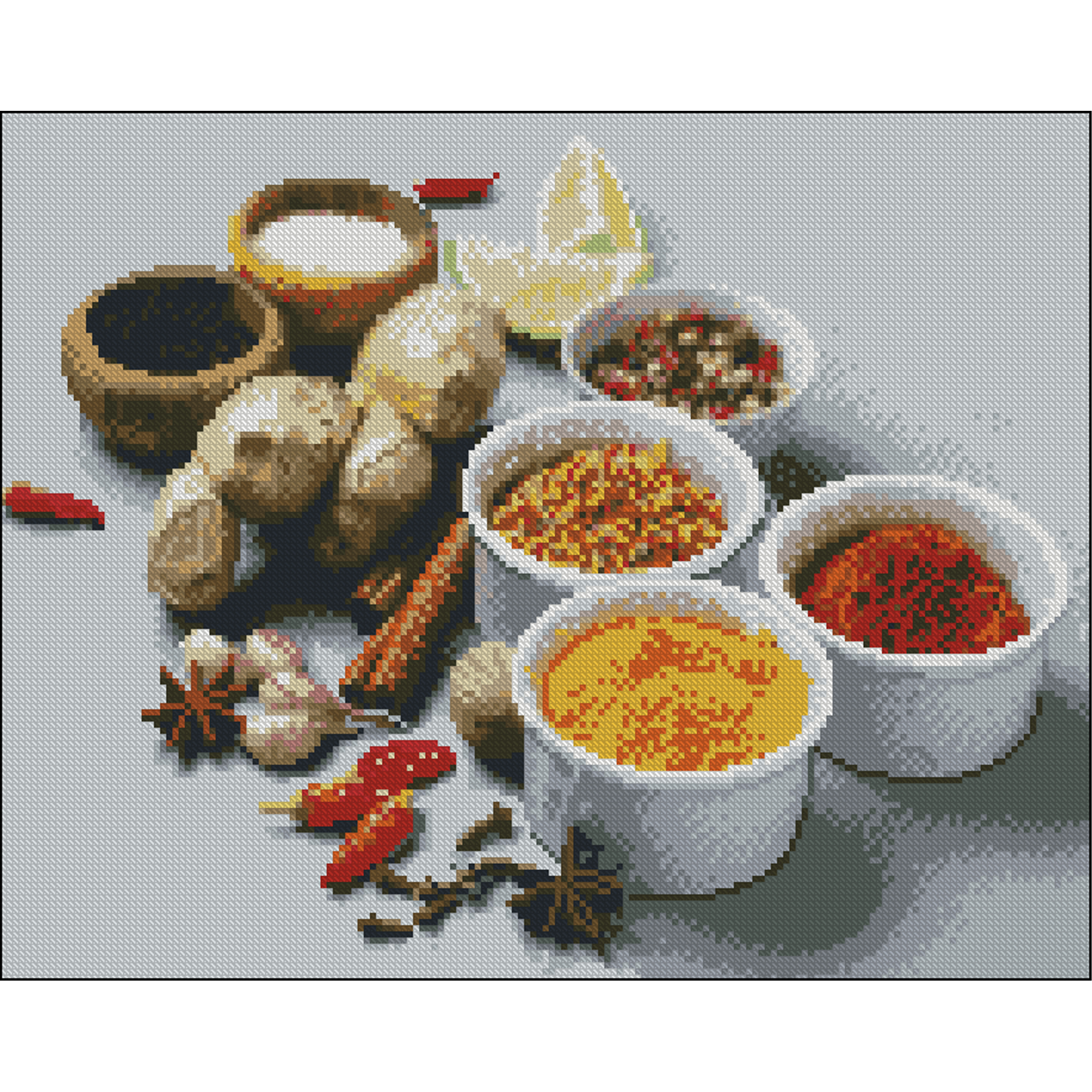 Алмазна мозаїка ПРЕМІУМ Спеції без підрамника