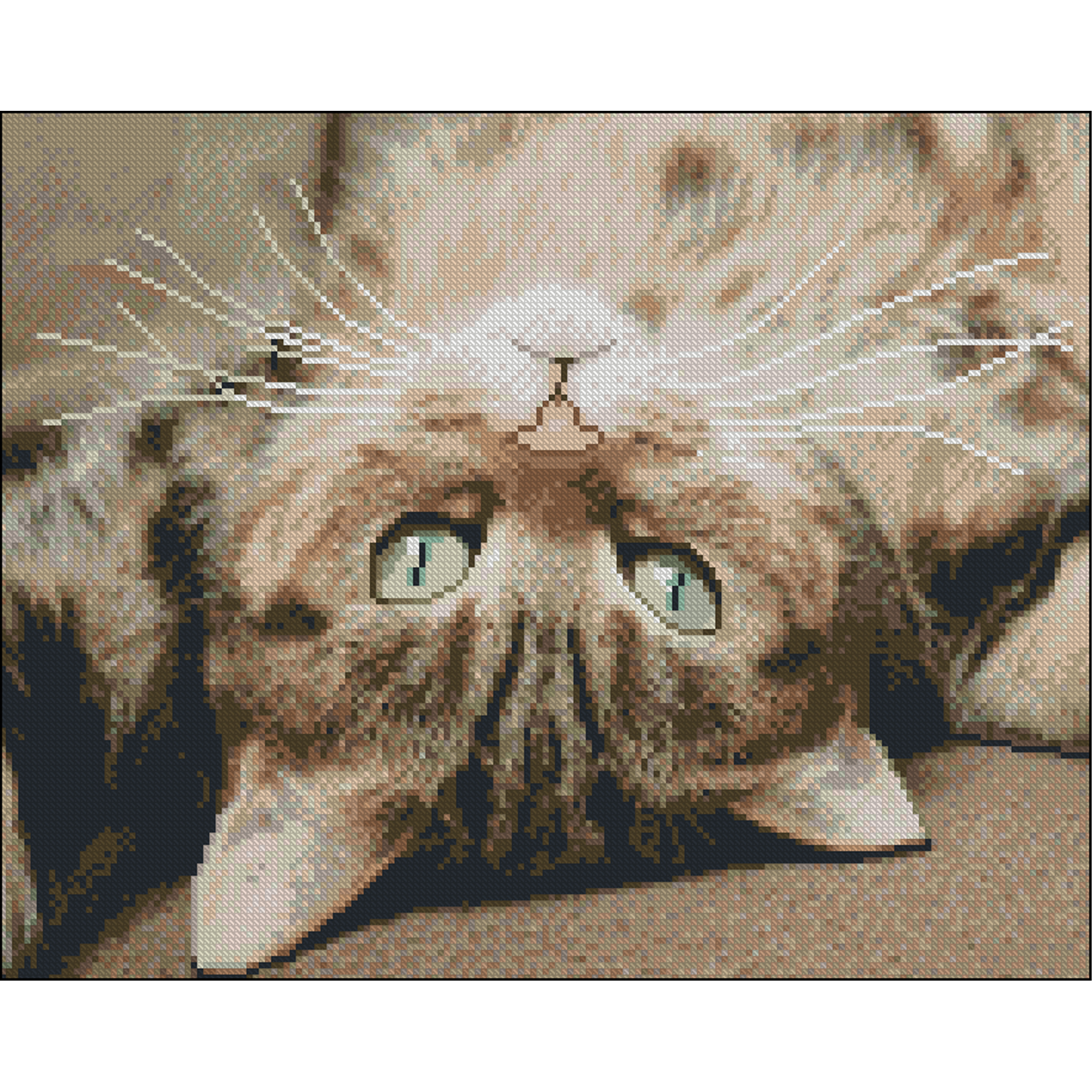 Алмазна мозаїка ПРЕМІУМ Грайливе щастя без підрамника