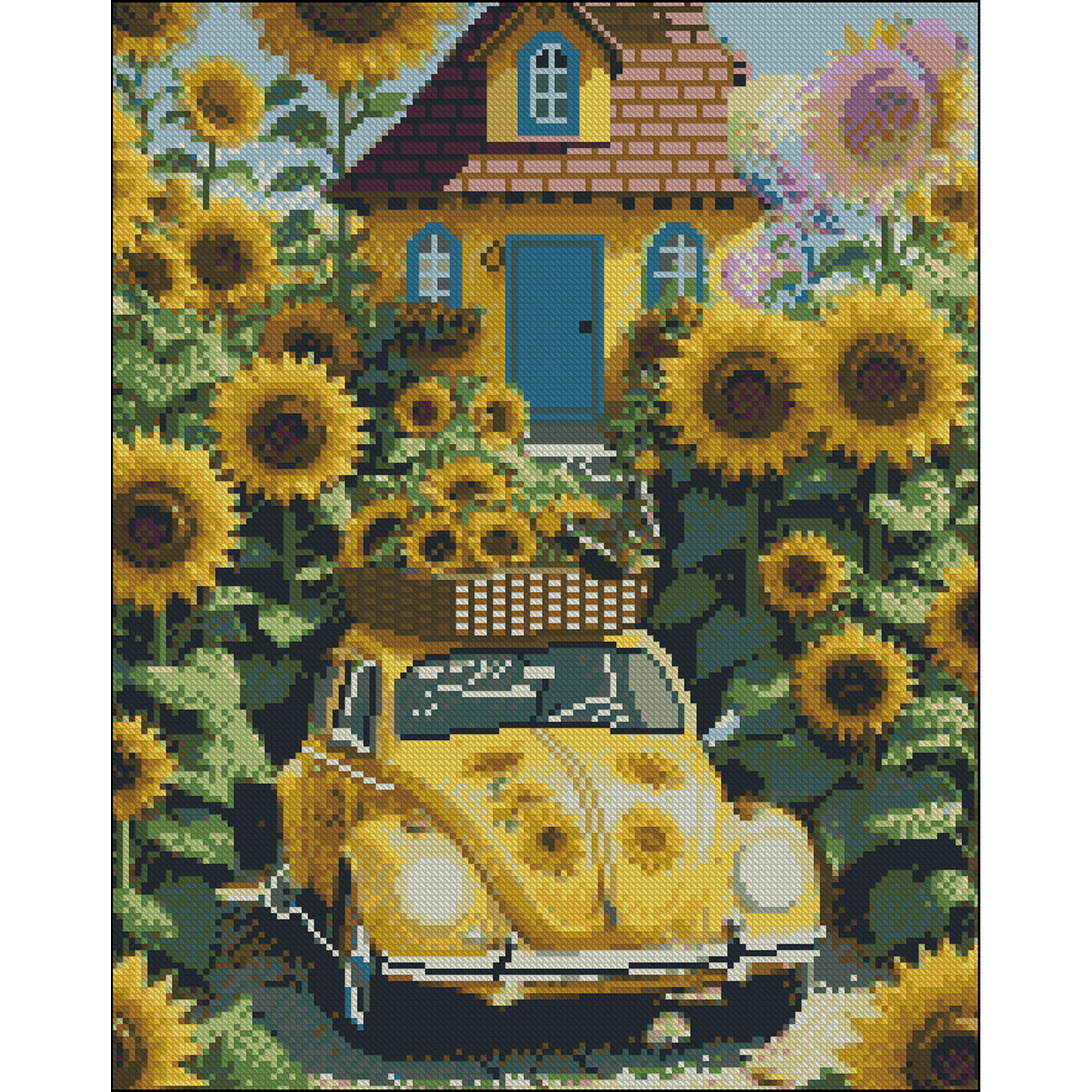 Summer in the village without a frame size