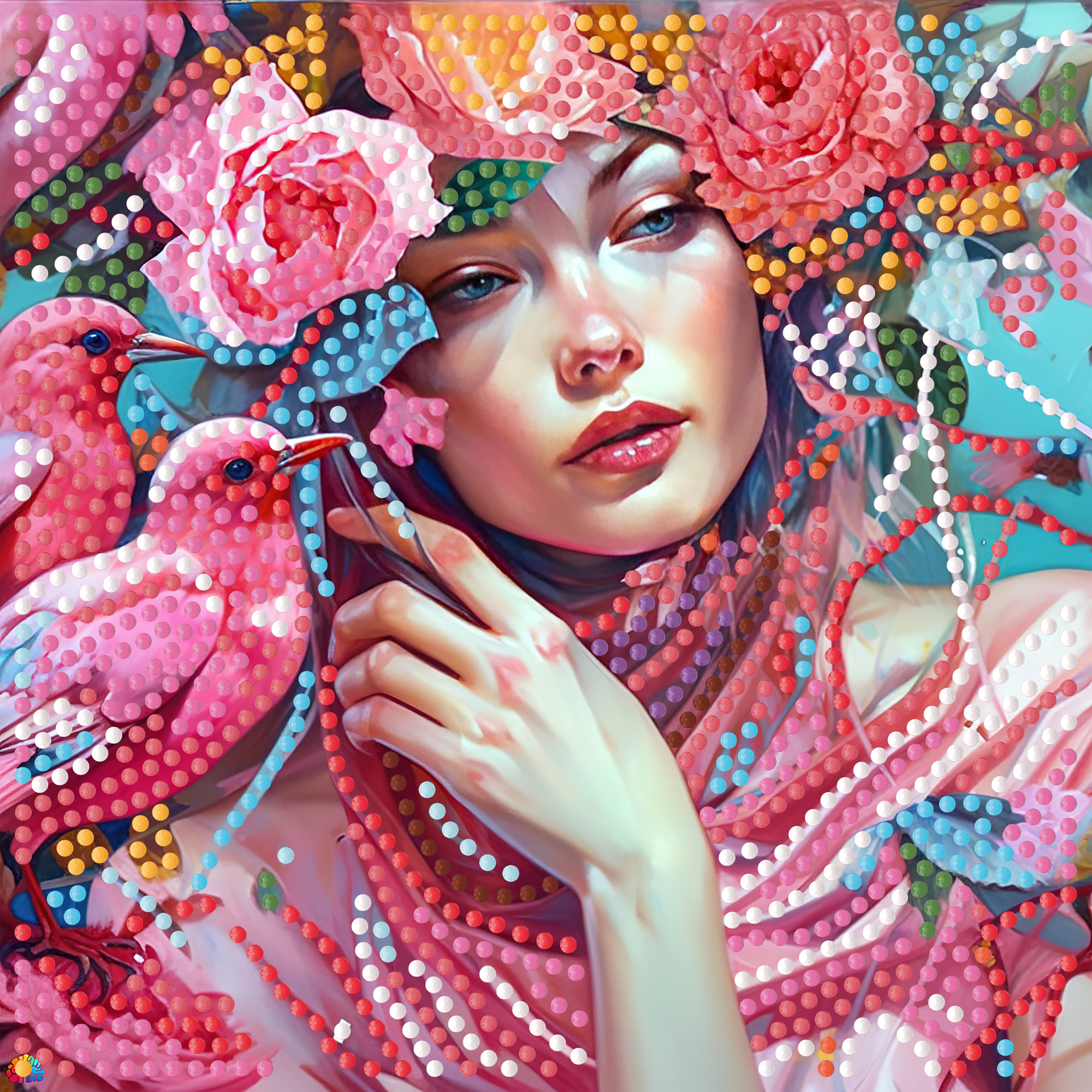 Алмазна мозаїка ПРЕМІУМ Натхнення на паперовій основі