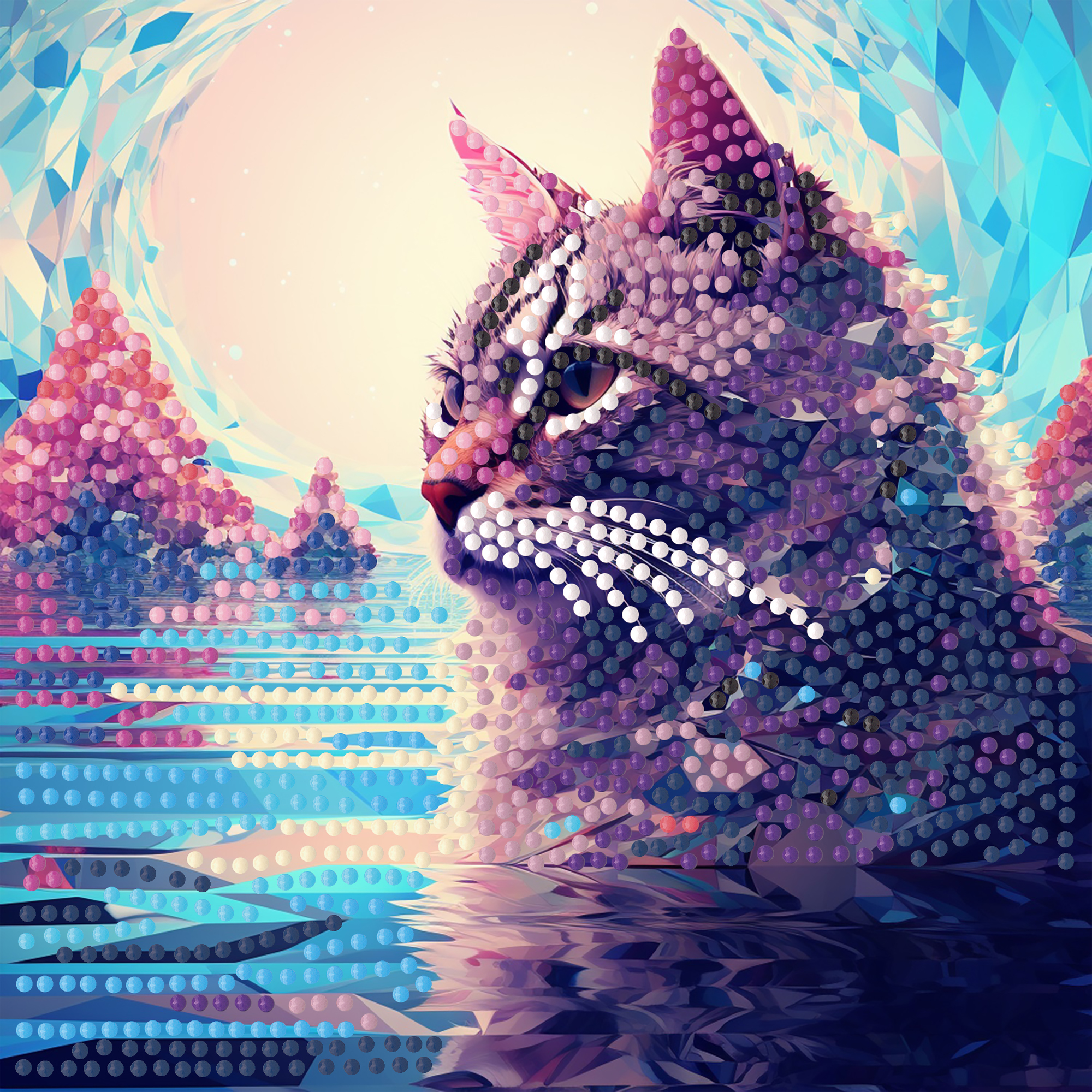 Алмазна мозаїка ПРЕМІУМ Гордість на паперовій основі