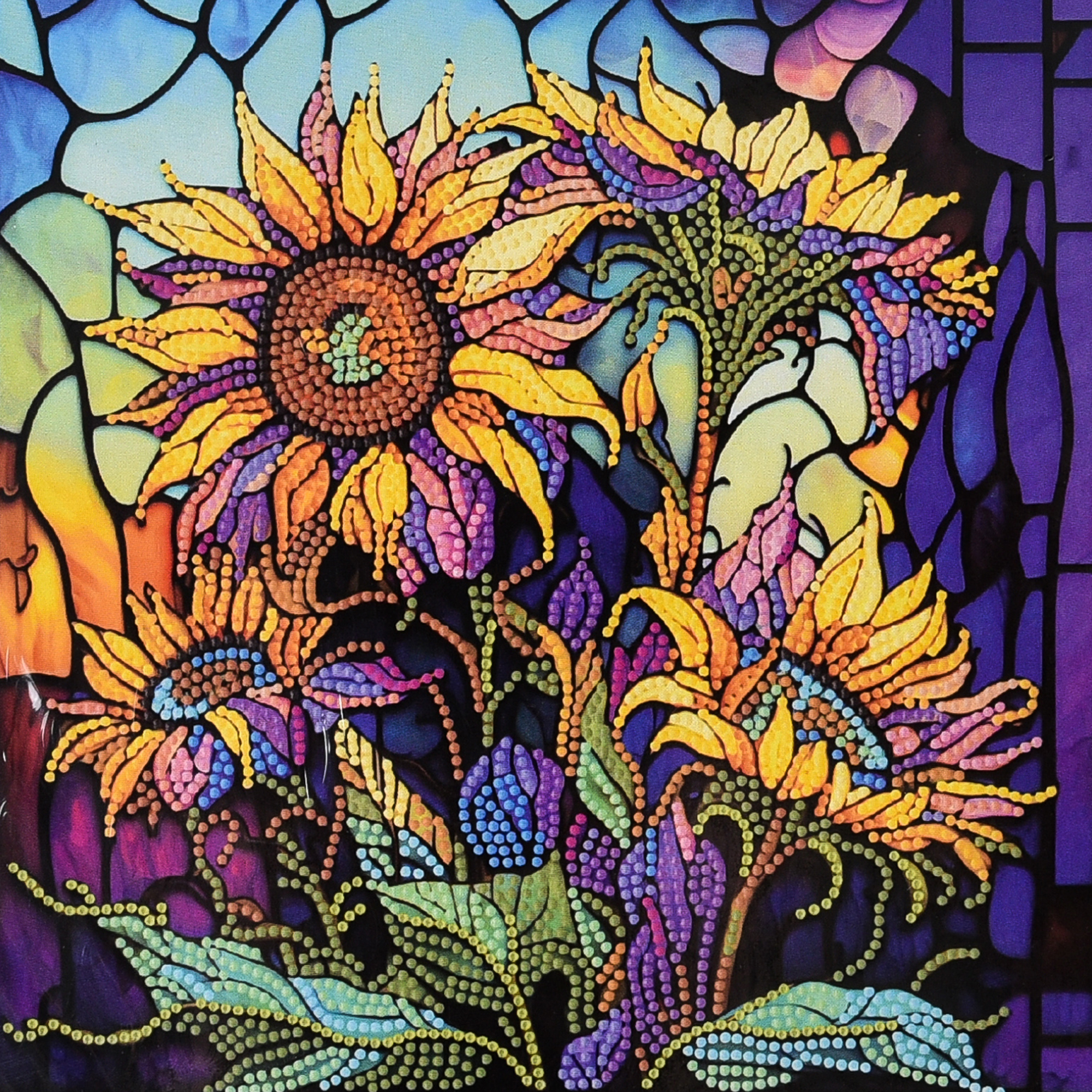 Алмазна мозаїка ПРЕМІУМ Дивовижні соняхи