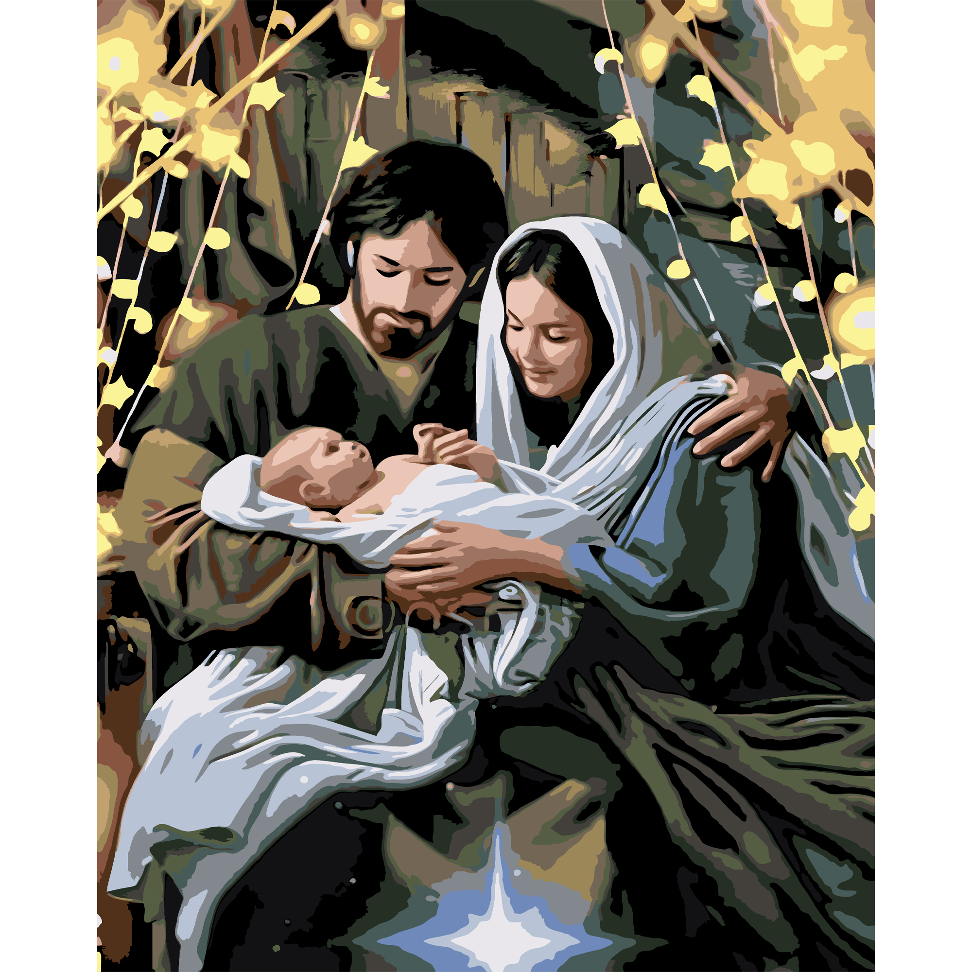 Картина за номерами Ніч народження