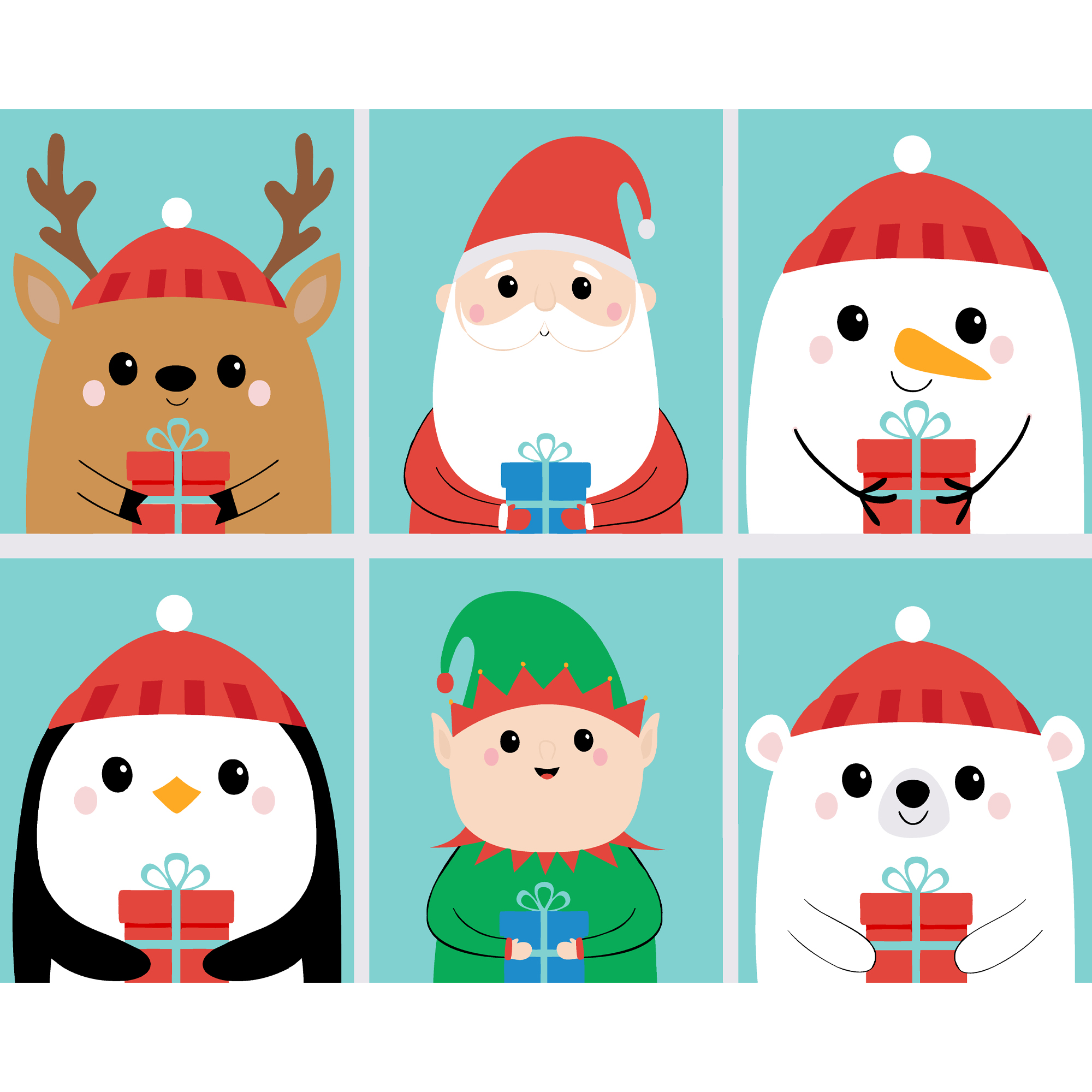 Картина за номерами Різдвяна компанія